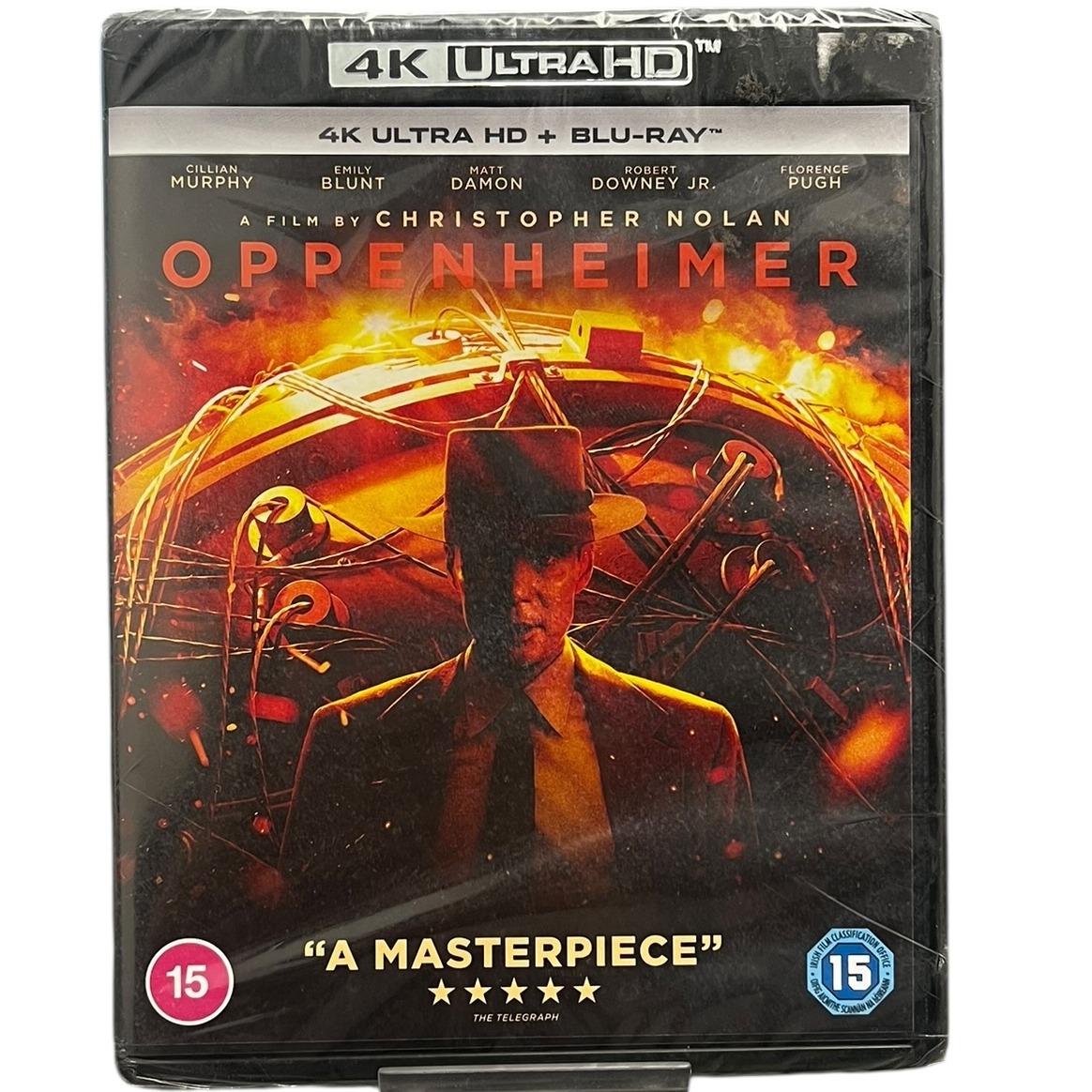 Product photo for New: Oppenheimer - 4K Ultra HD + Blu-Ray Discs (Rated 15, Universal Studios)