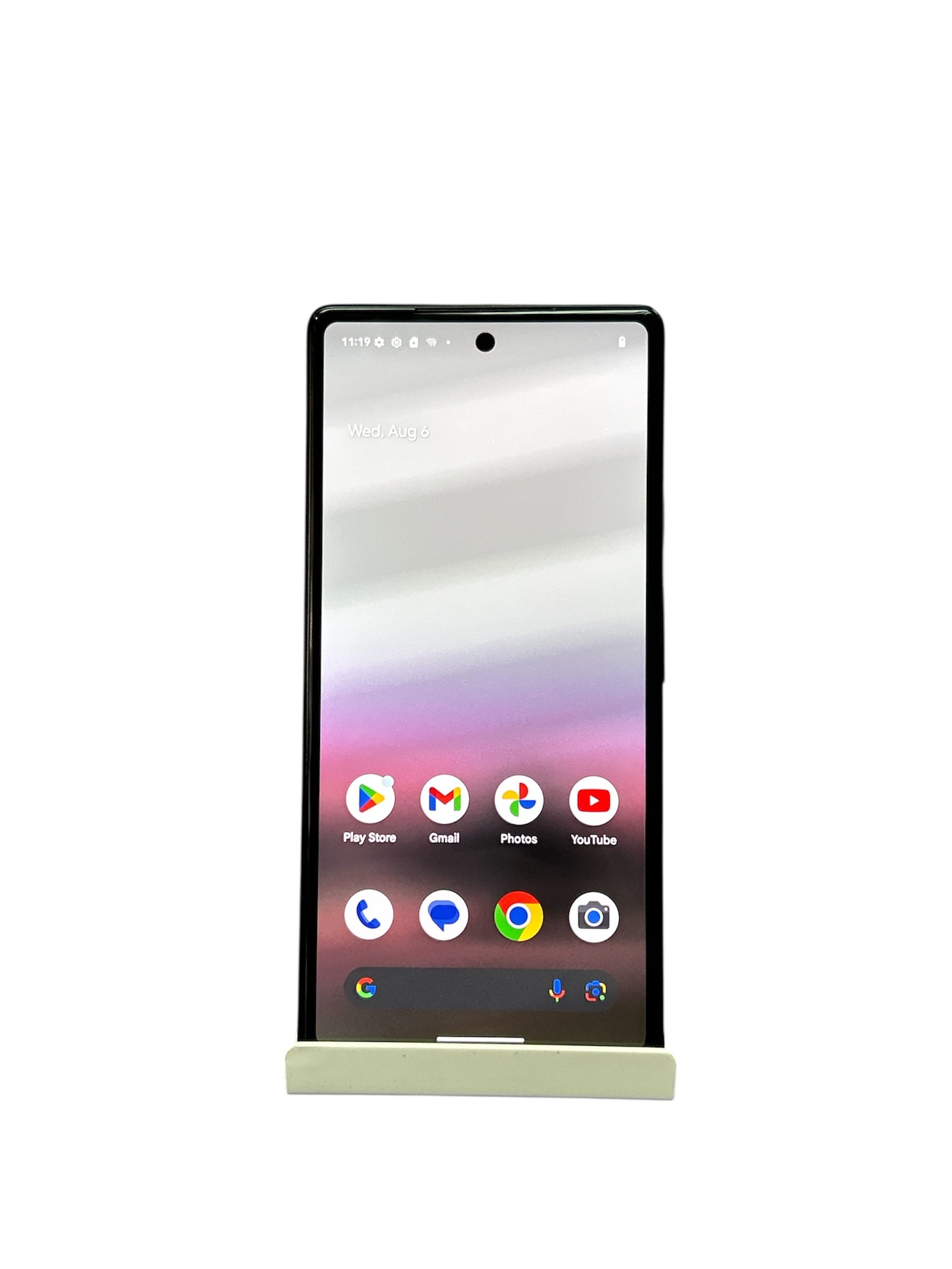 Product photo for Google Pixel 6A 128GB Chalk, Unlocked