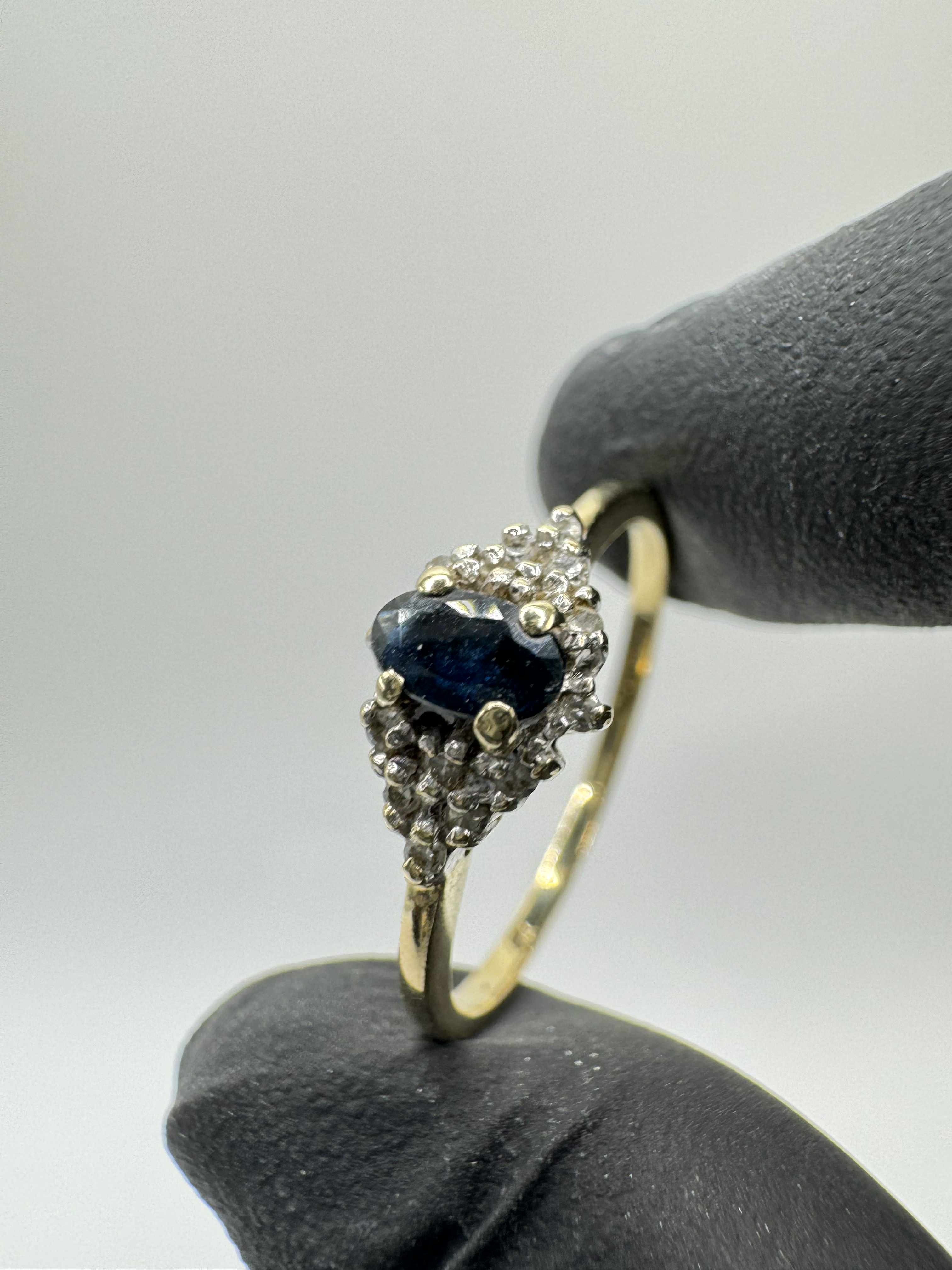 Product photo for 9ct Sapphire & Diamond Ring