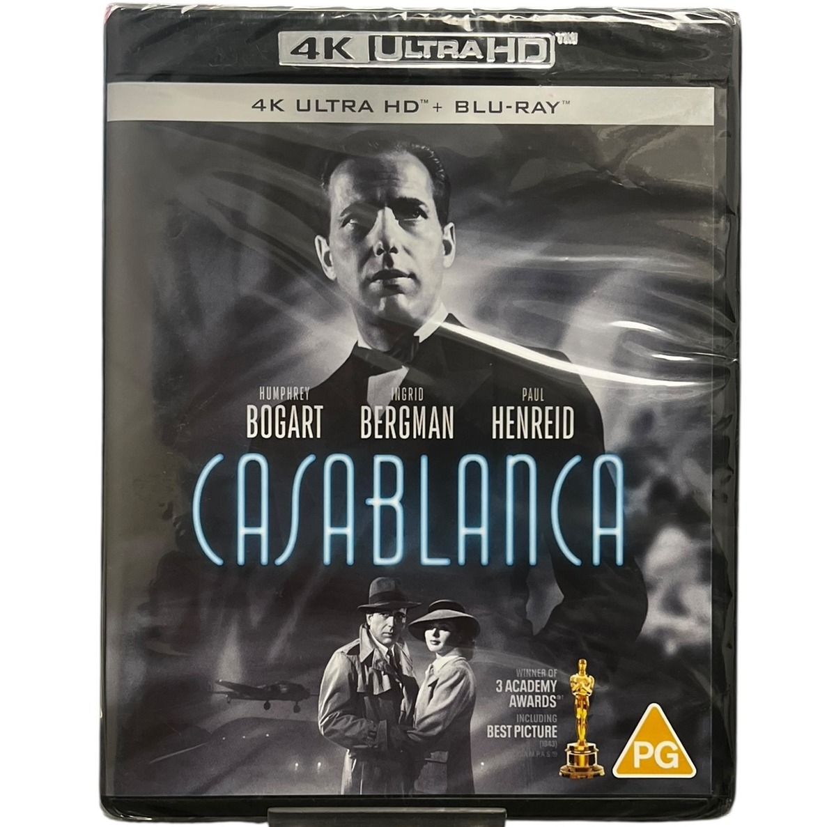 Product photo for New: Casablanca - 4K Ultra HD + Blu-Ray Discs (Rated PG, Warner Bros)