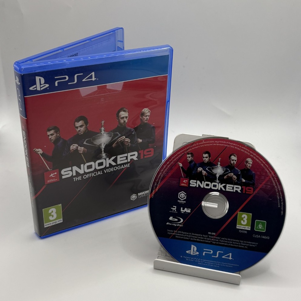 Product photo for SONY PS4: SNOOKER 19 THE OFFICIAL VIDEOGAME (PAL/2019)