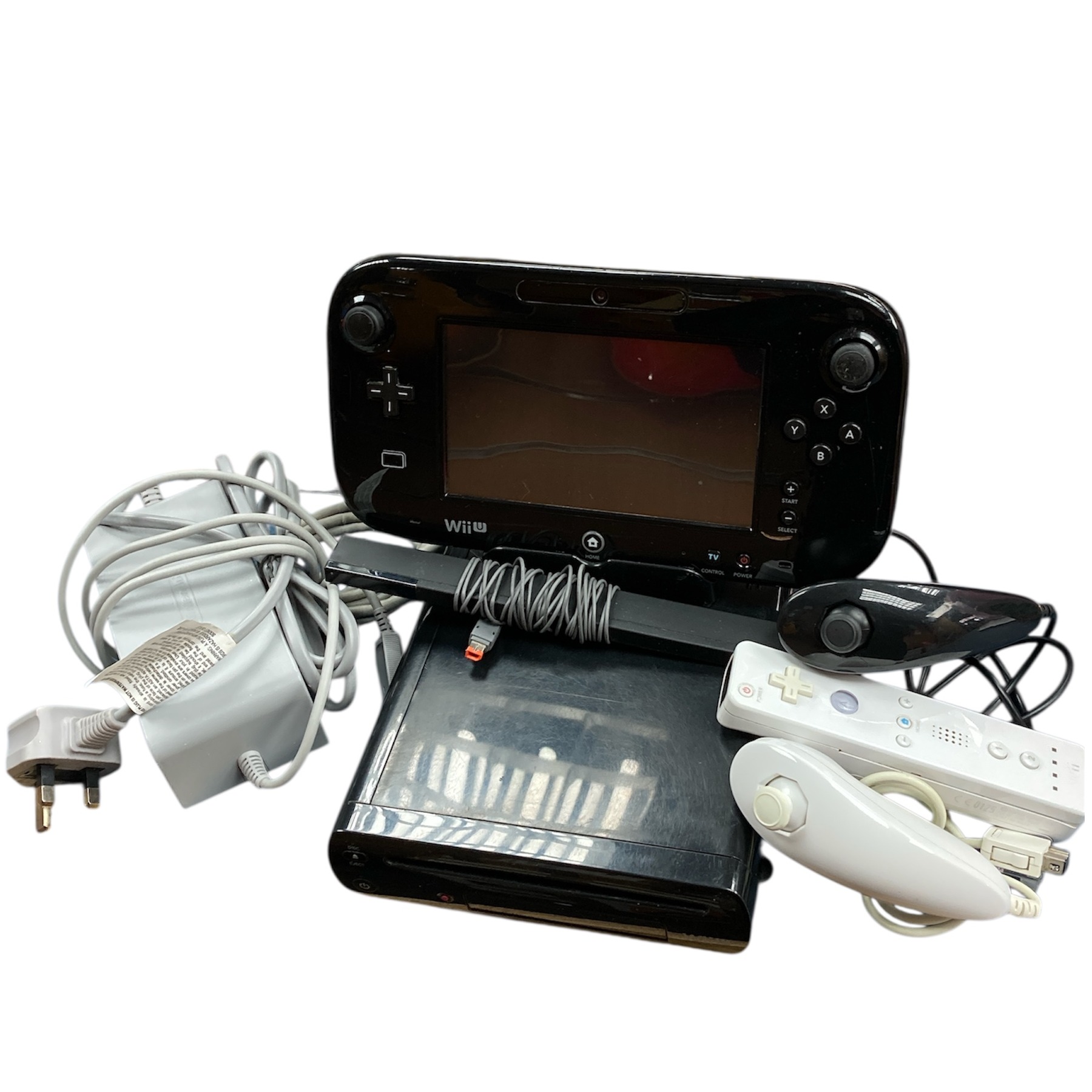Product photo for Wii U Console, 32GB Premium Black (No Game), Discounted
