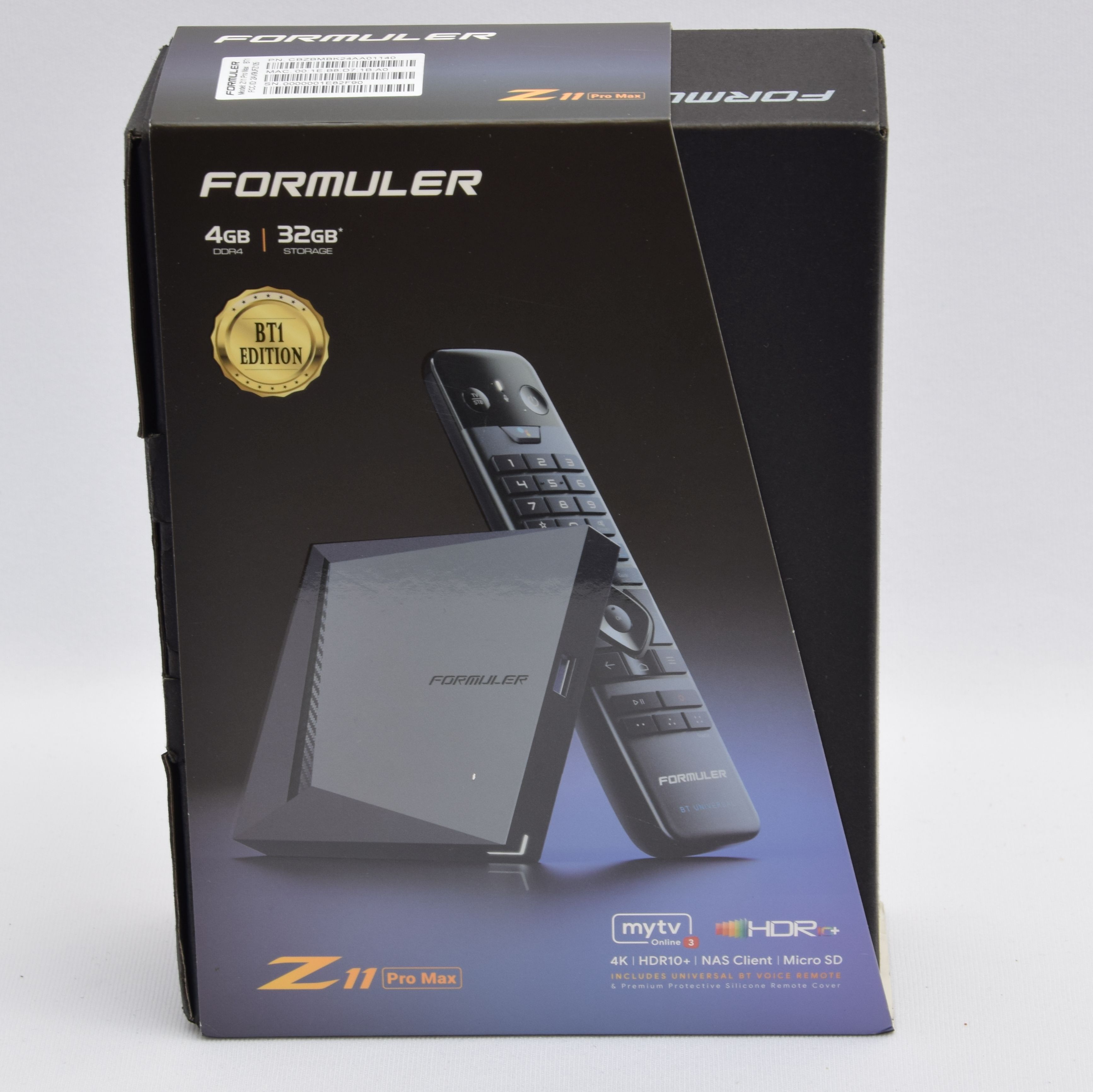 Product photo for Formuler Z11 Pro Max BT1 Edition 4K HDR Premium Android Streaming Box (NR)