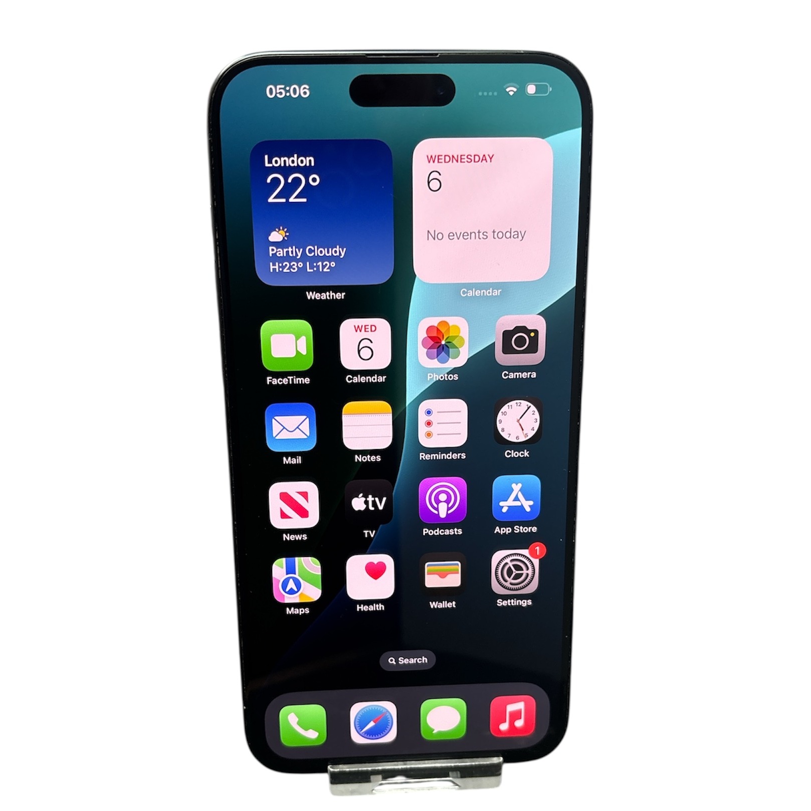 Product photo for Apple iPhone 15 Pro Max 1TB Blue Titanium, Unlocked C