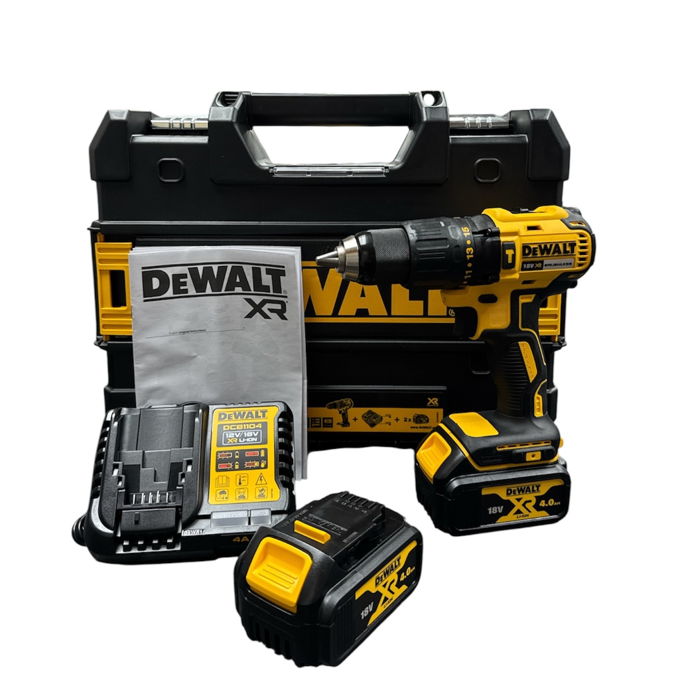 Product photo for DeWalt DCD778M2T-SFGB 18V 4.0Ah Li-Ion XR Brushless Cordless Combi Drill