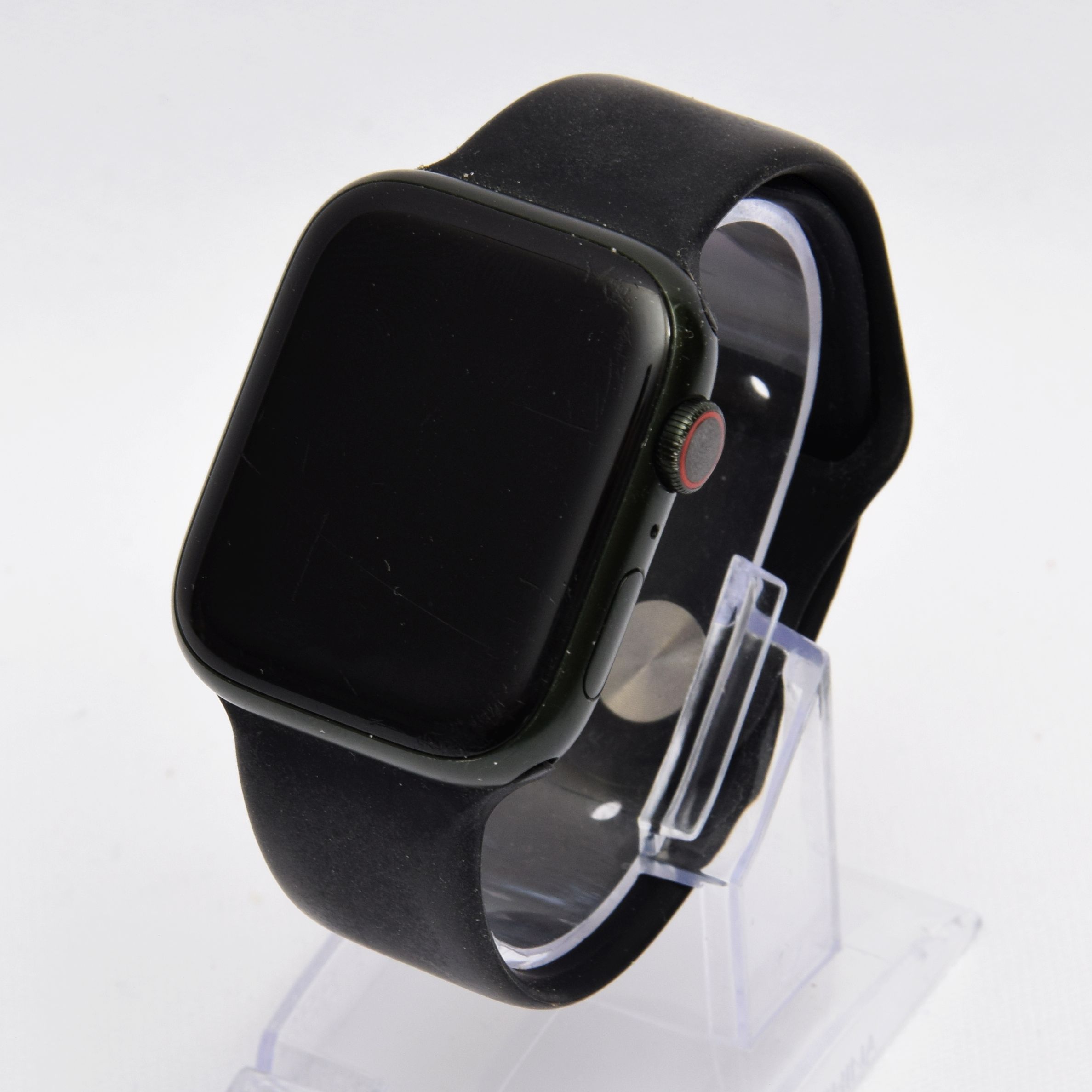 Product photo for Apple Watch Series 7 A2478 GPS 45mm Black & Sports Strap (C)