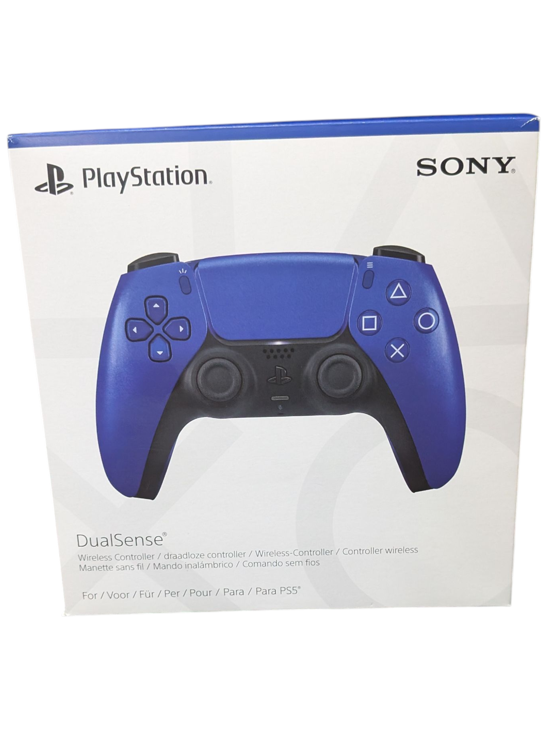 Product photo for Sony PS5 DualSense Controller Cobalt Blue – Brand New Sealed (1 Box Unsealed)