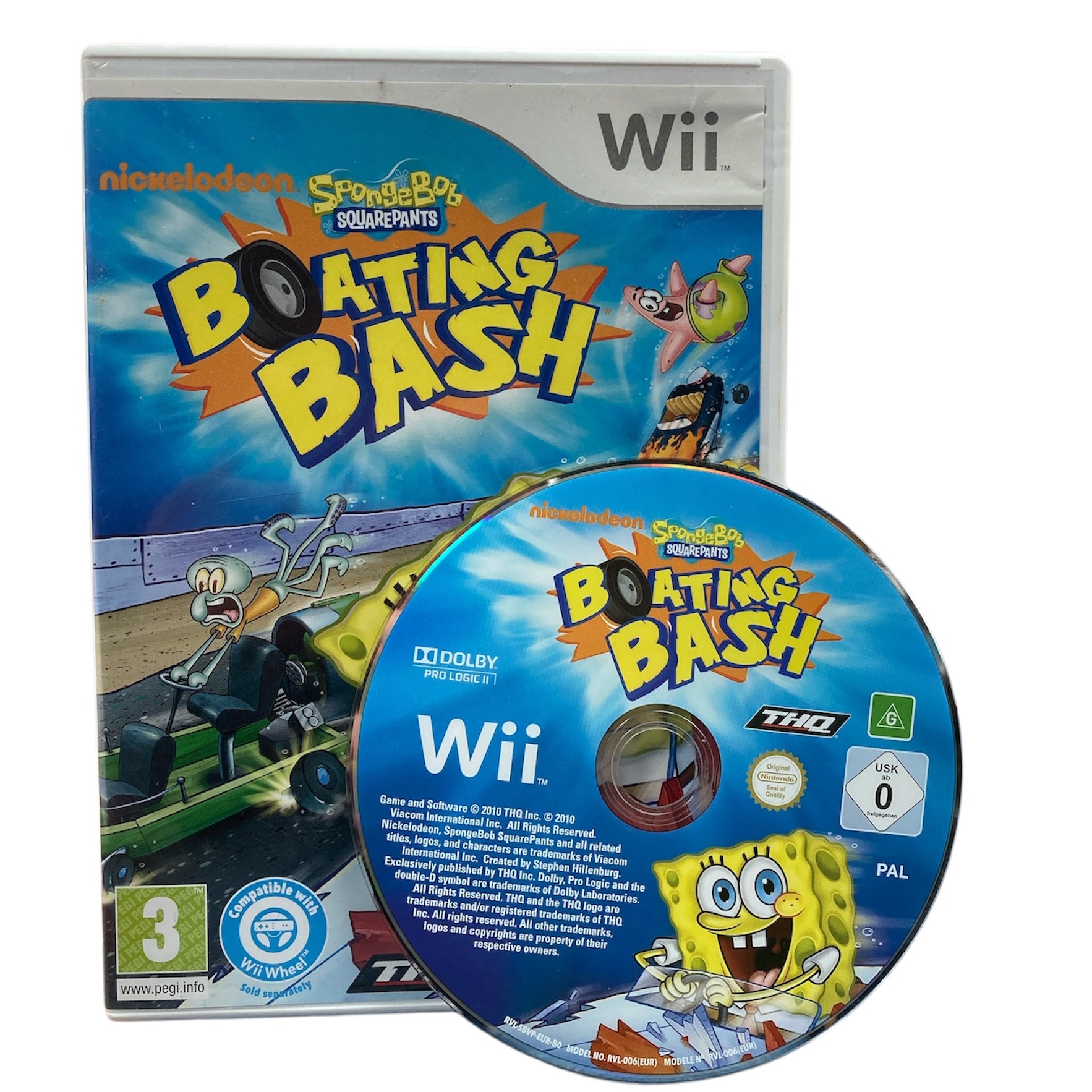 Product photo for Spongebob Boating Bash (Wii)