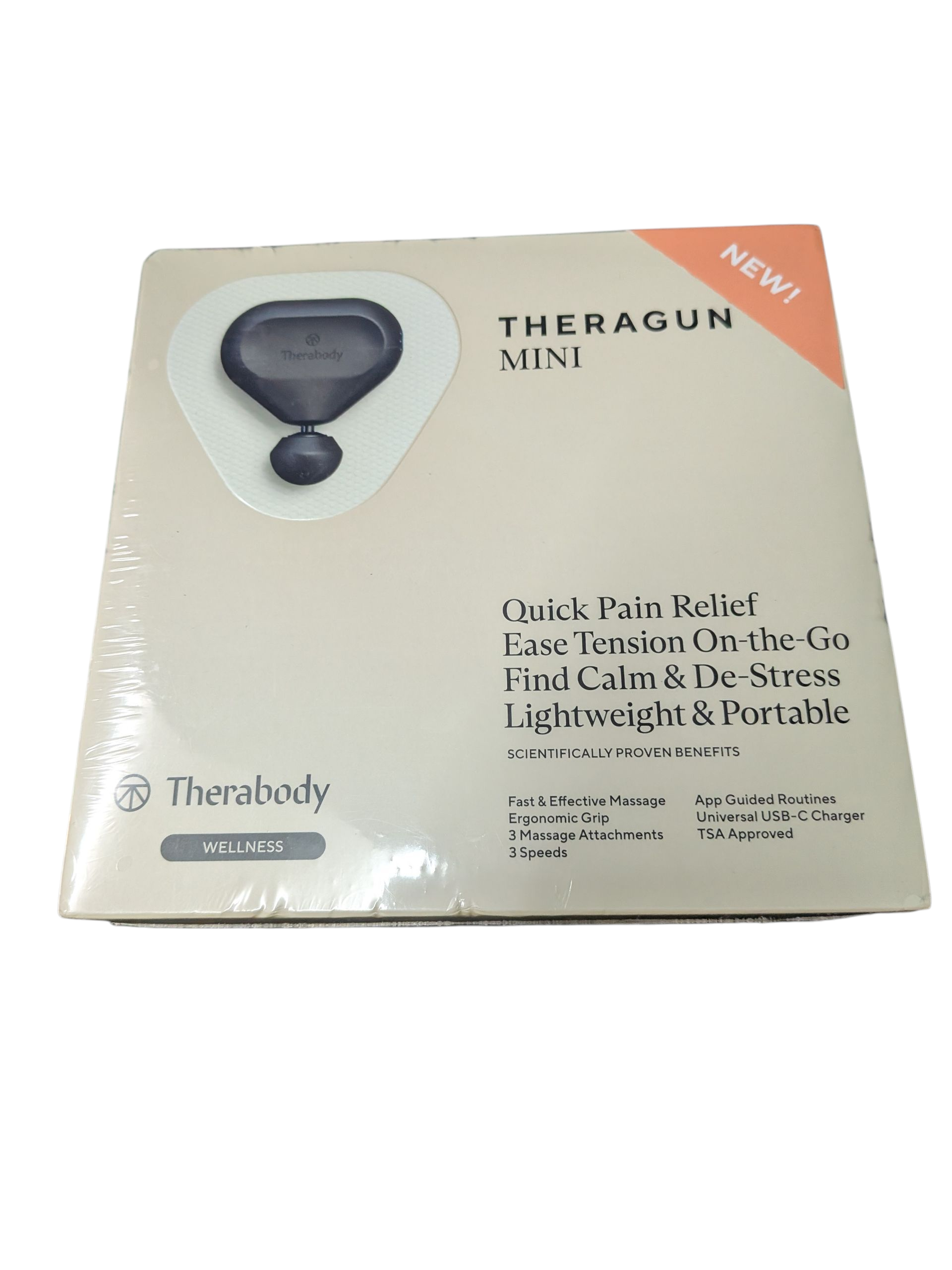 Product photo for Theragun Mini Handheld Massage Gun – Brand New Sealed