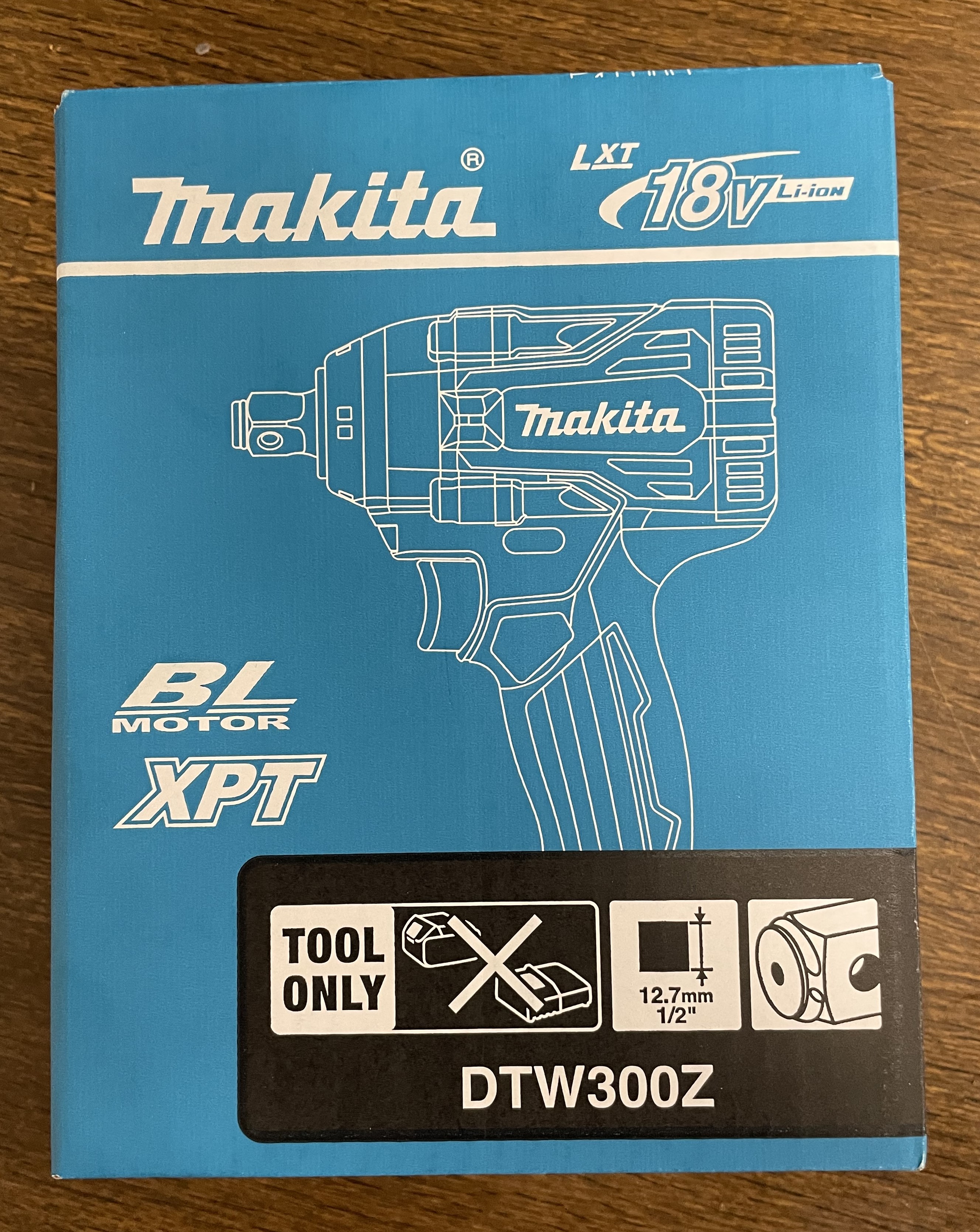 Product photo for Makita DTW300Z 18V Impact Wrench BL LXT (Body Only)