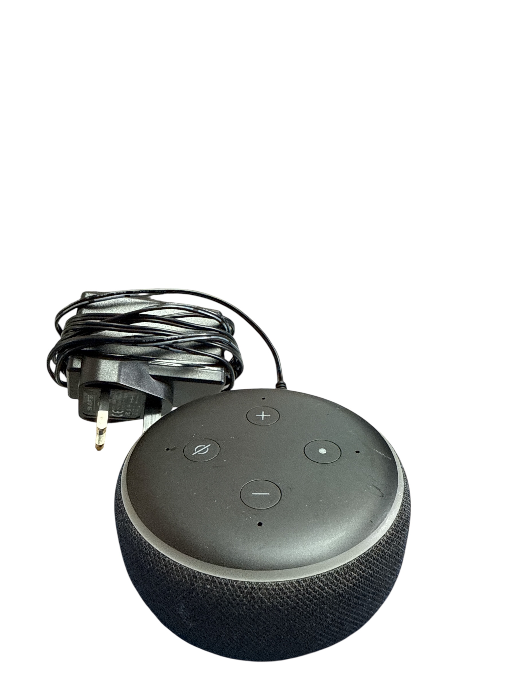 Product photo for Amazon Echo Dot 3rd Gen Smart Speaker - Grey Used with Power Cable, No Box