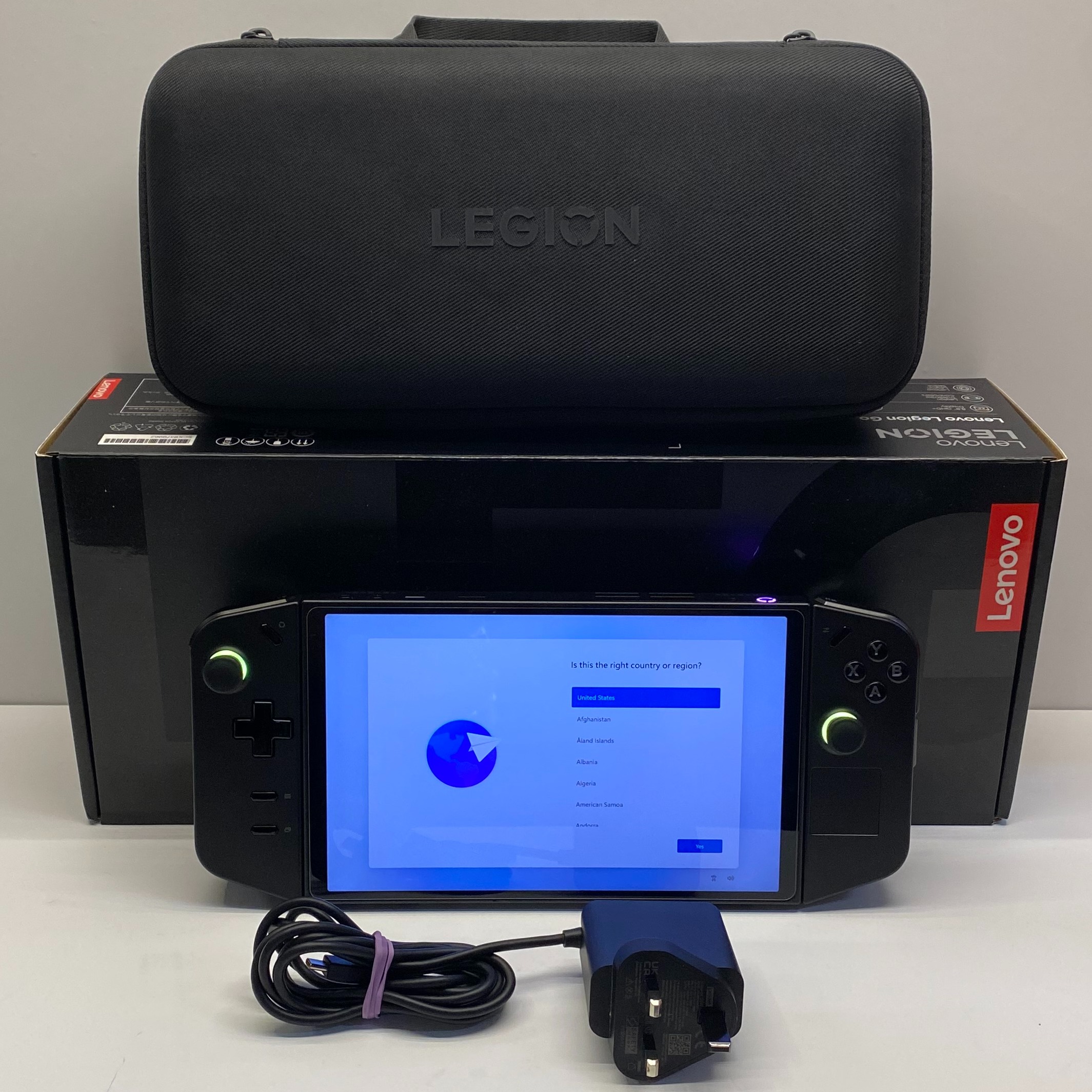 Product photo for Lenovo Legion Go Model 8APU1 in Shadow Black Boxed