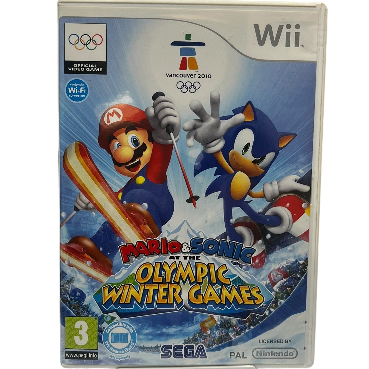 Product photo for Mario & Sonic At The Winter Olympic Games - Nintendo Wii (PEGI 3, PAL, SEGA)