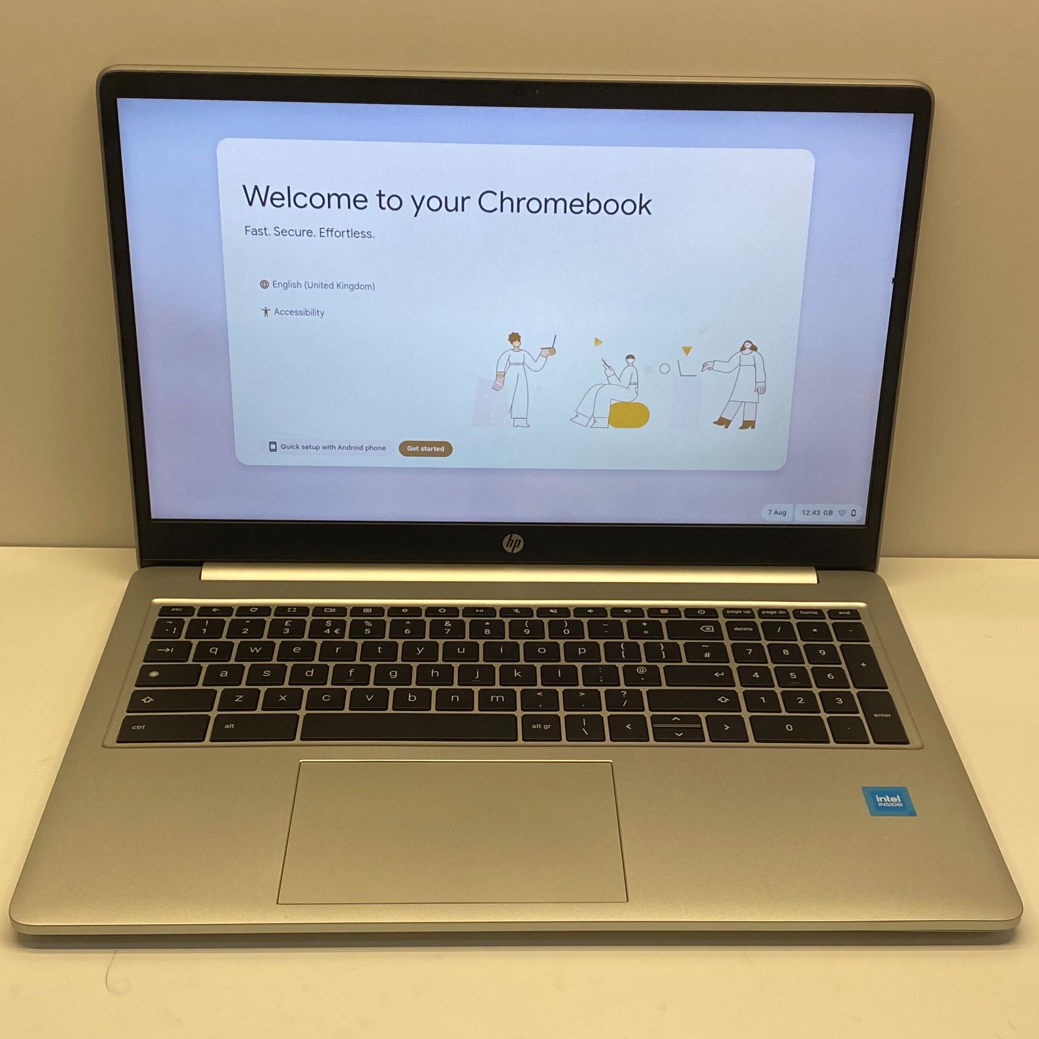 Product photo for HP Chromebook 15A-NA0007NA 15.6