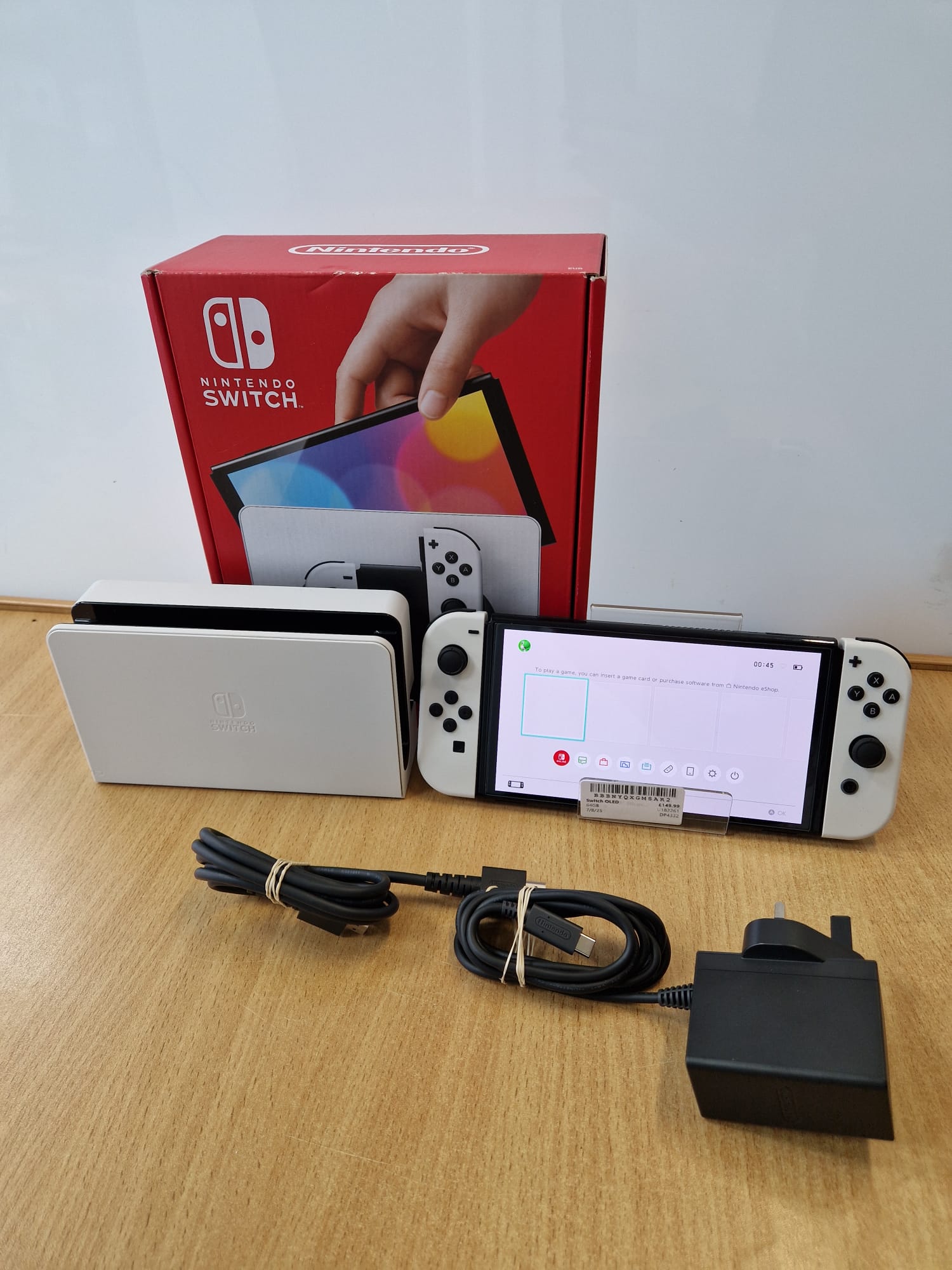 Product photo for Nintendo  Nintendo Switch OLED White Boxed - 12 Month Warranty