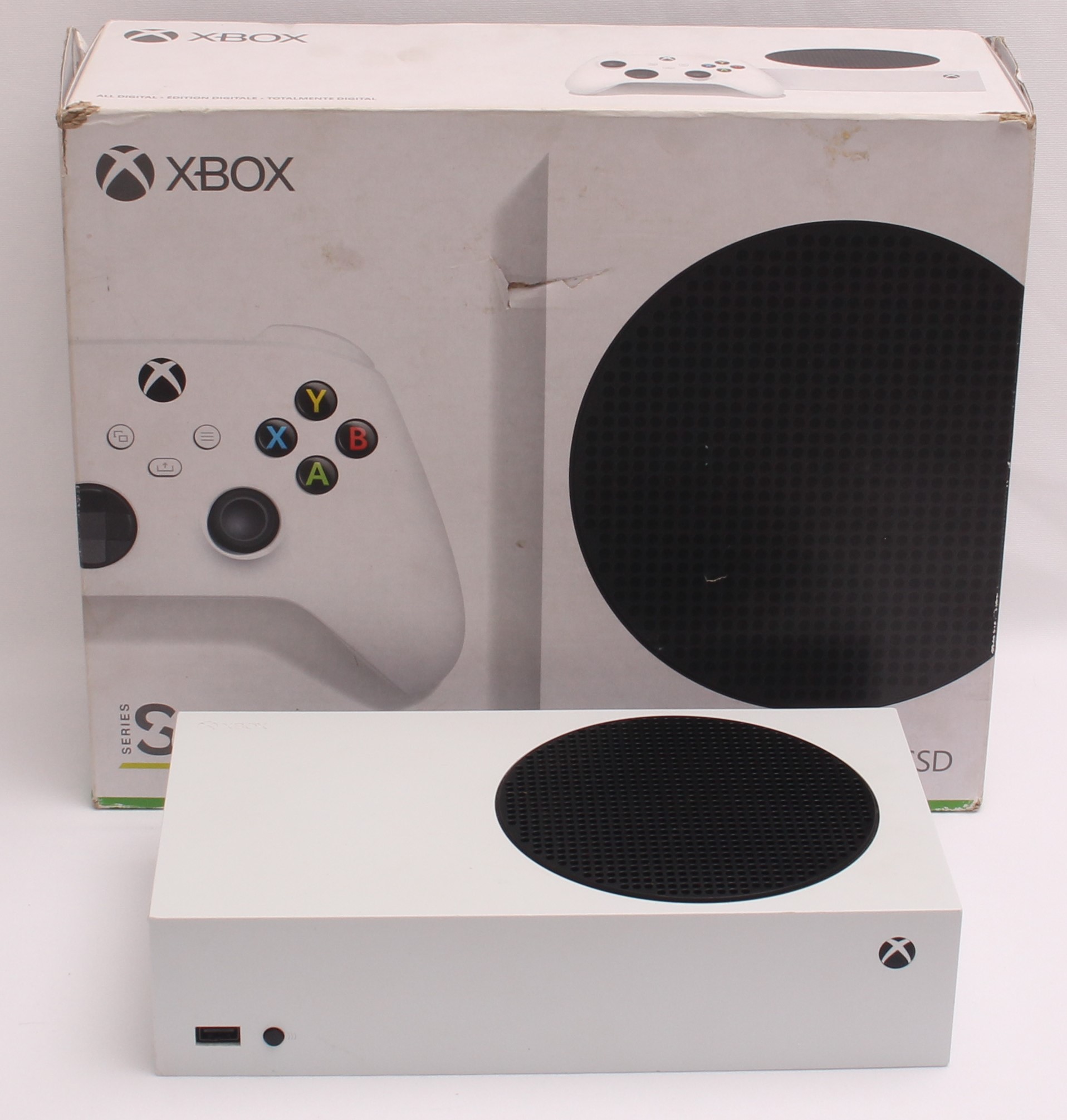 Product photo for Microsoft XBOX Series S 512GB White Digital Games Console - No Controller (U)