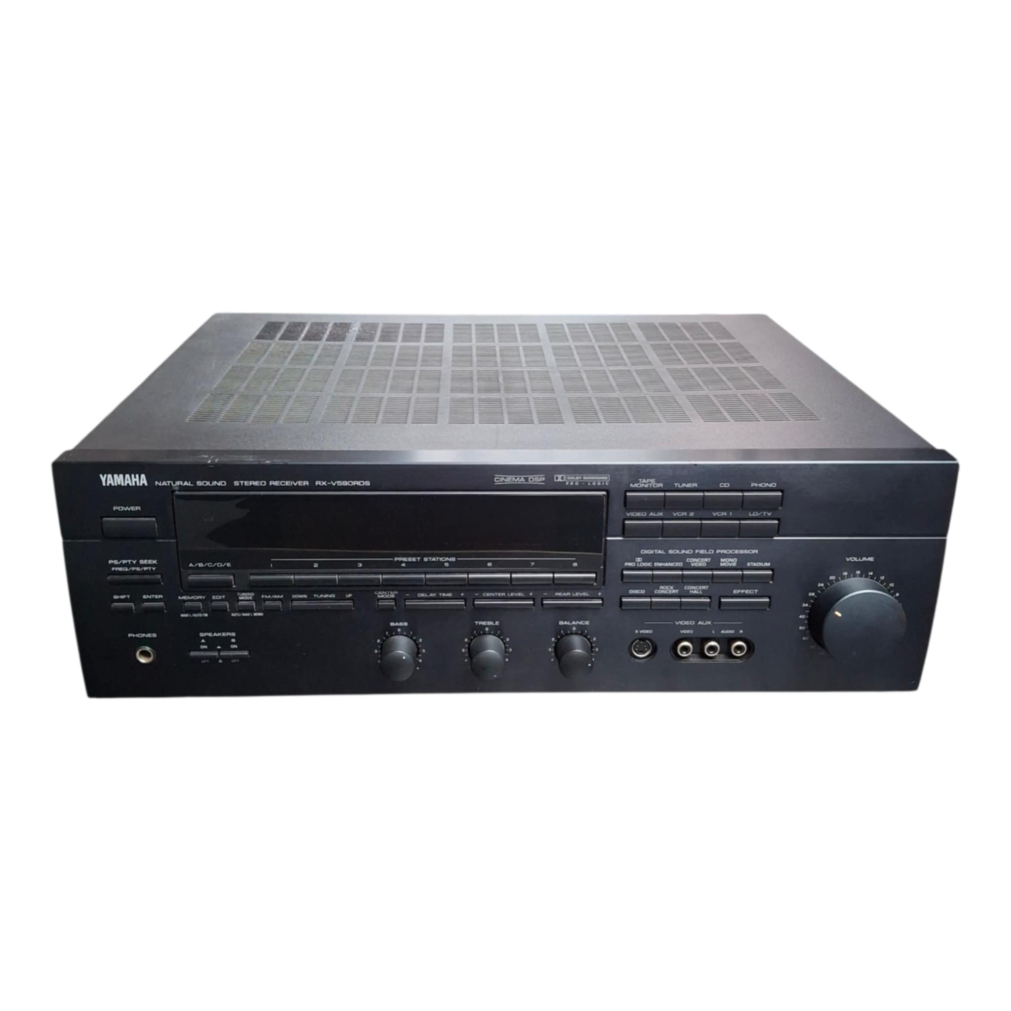 Product photo for Yamaha RX-V590RDS Natural Sound Stereo Receiver Amplifier, No Remote