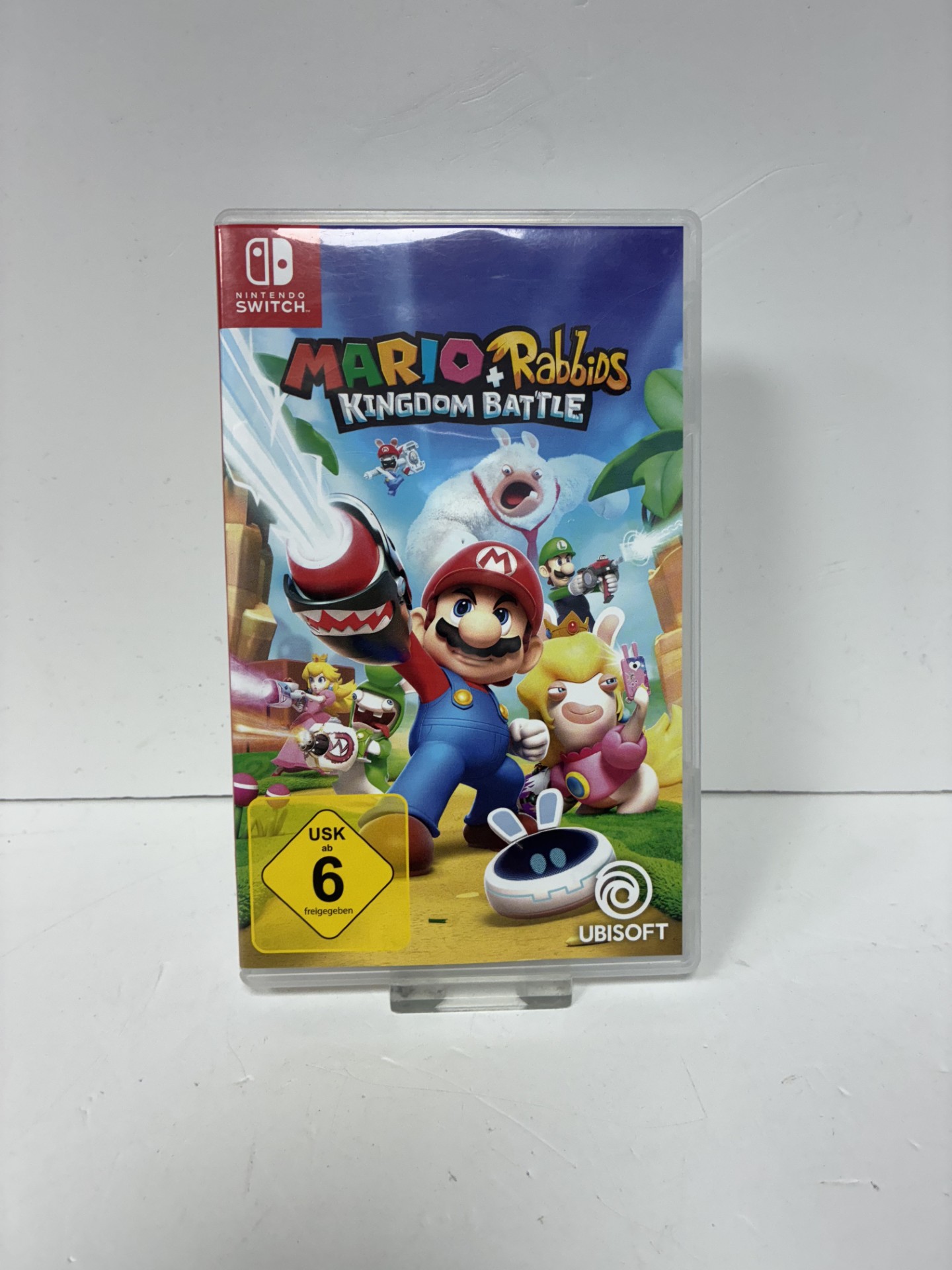 Product photo for mario + rabbids kingdom battle switch game