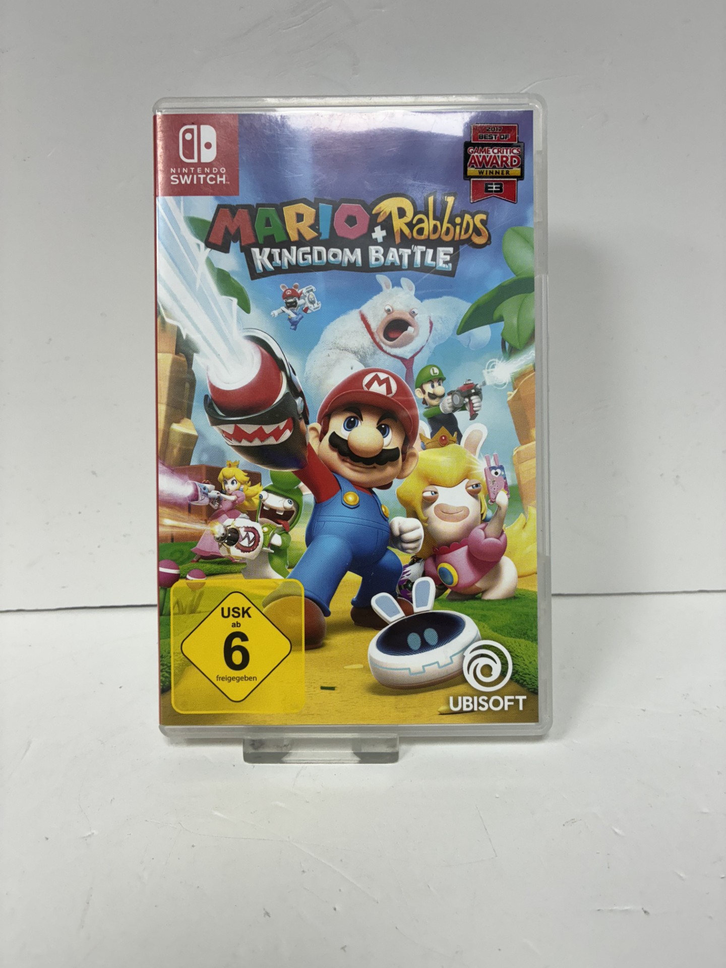 Product photo for mario + rabbids kingdom battle switch game