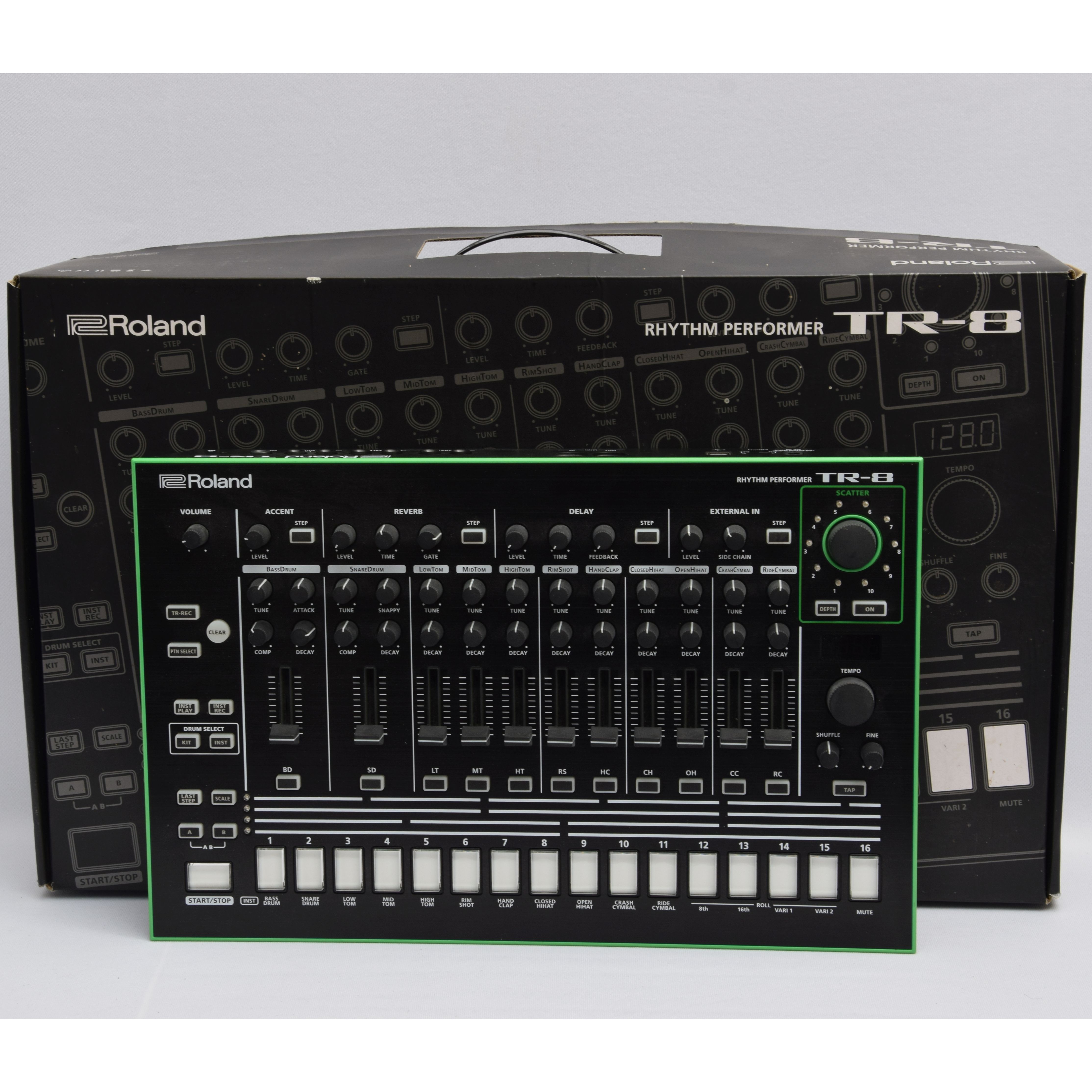 Product photo for Roland Rhythm Performer AIRA TR-8 Digital Drum Machine (U)