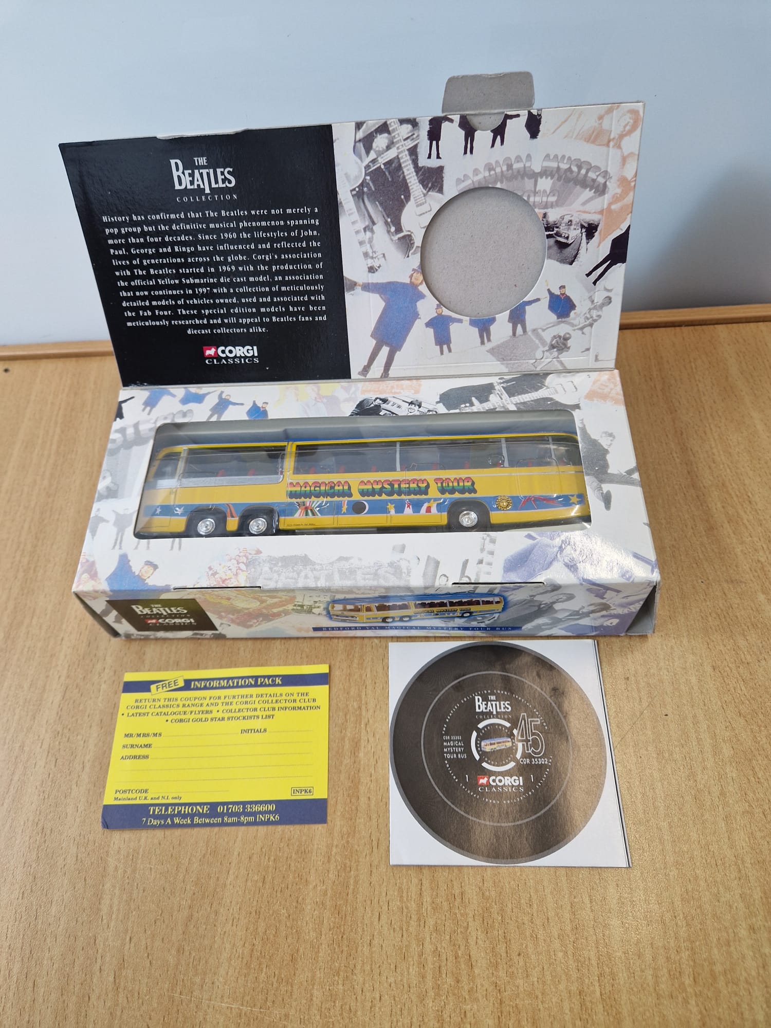Product photo for Corgi  Corgi Classics 35302 Bedford VAL Magical Mystery Tour Bus In Box VGC