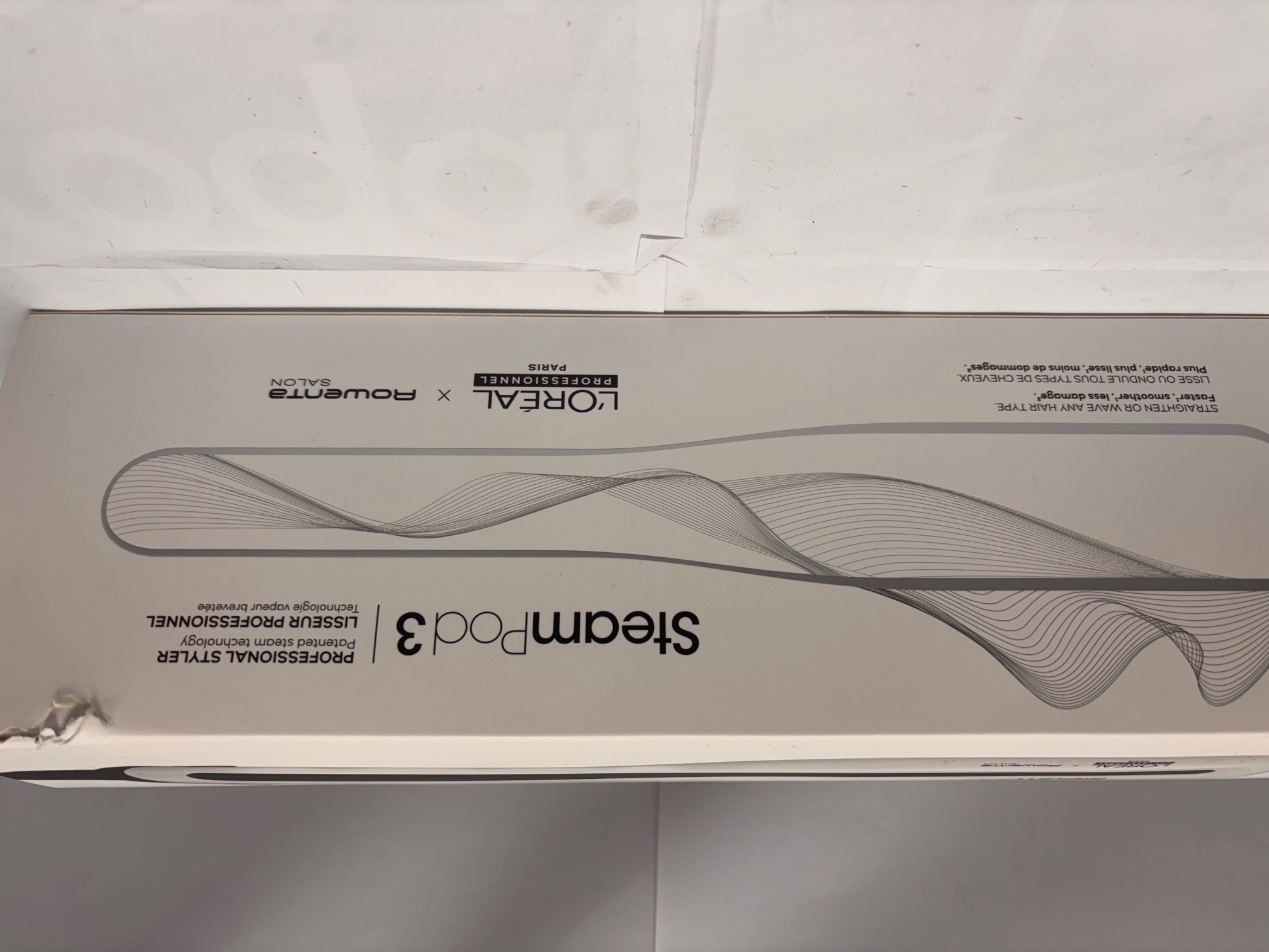 Product photo for steam pod3 straighteners loreal boxed