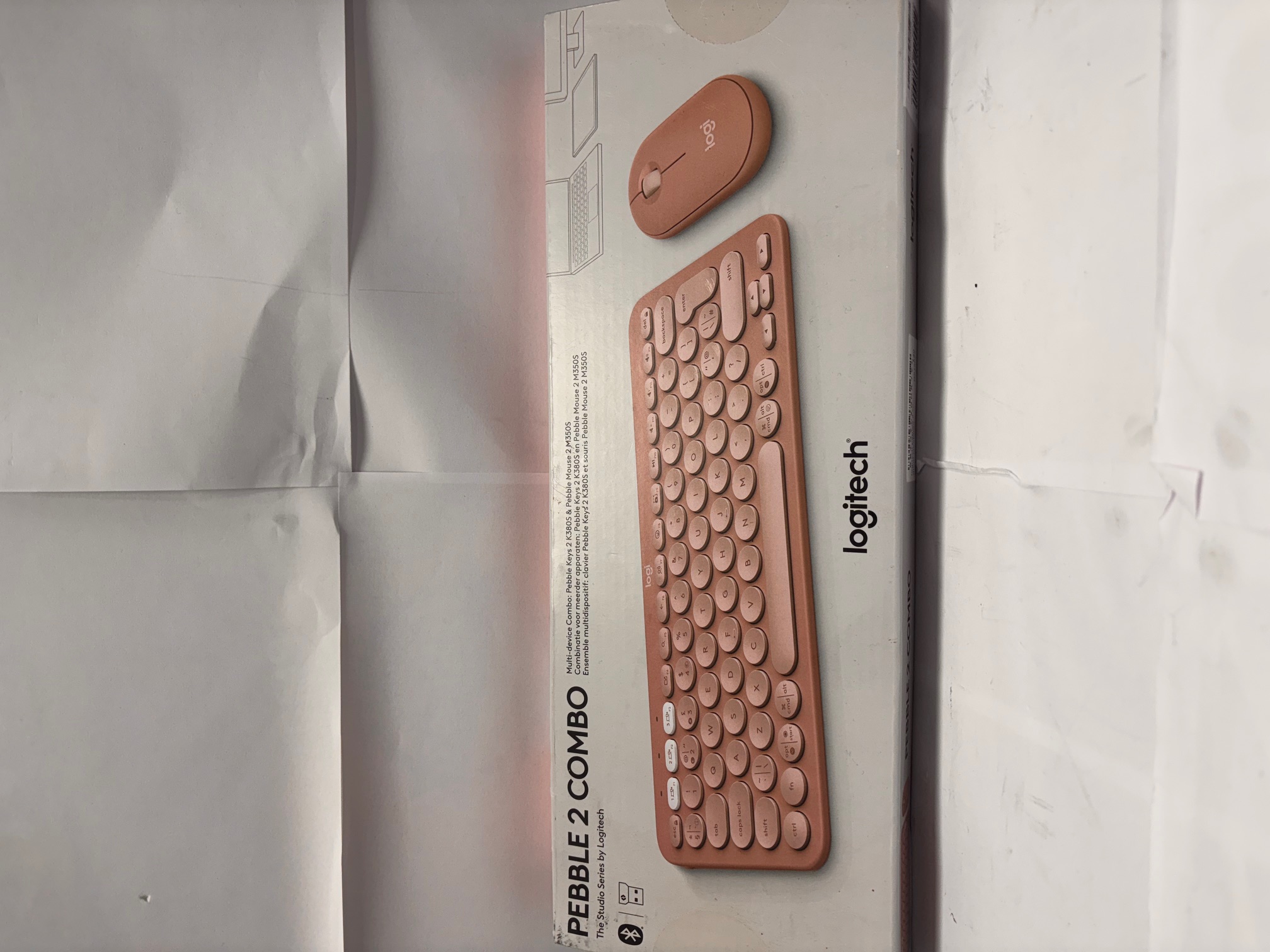 Product photo for logitech pebble 2 combo pink
