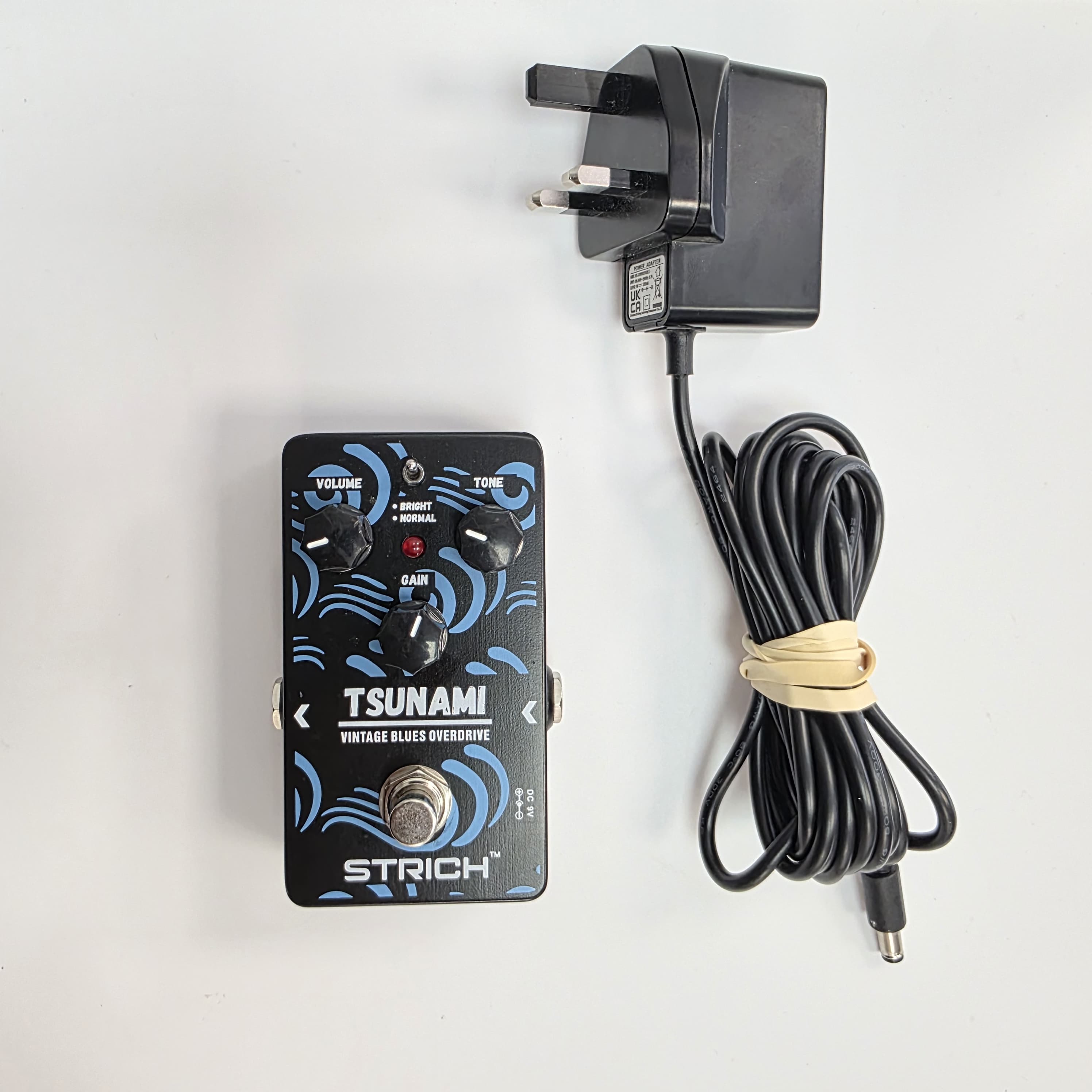 Product photo for Tsunami Vintage Blues Overdriver - STRICH with power adaptor