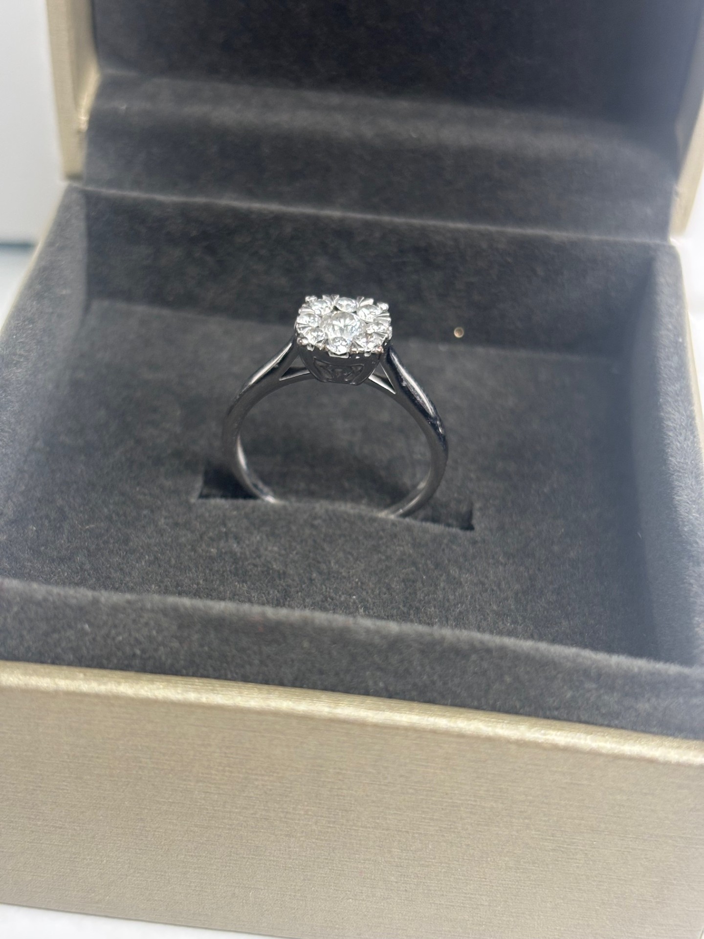 Product photo for warren james white gold ring