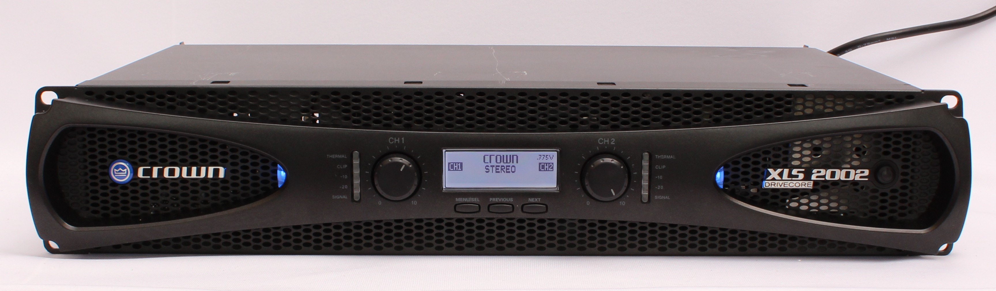 Product photo for Crown XLS 2002 Drivecore Two-channel 650W @ 4Ω Power Amplifier (U)