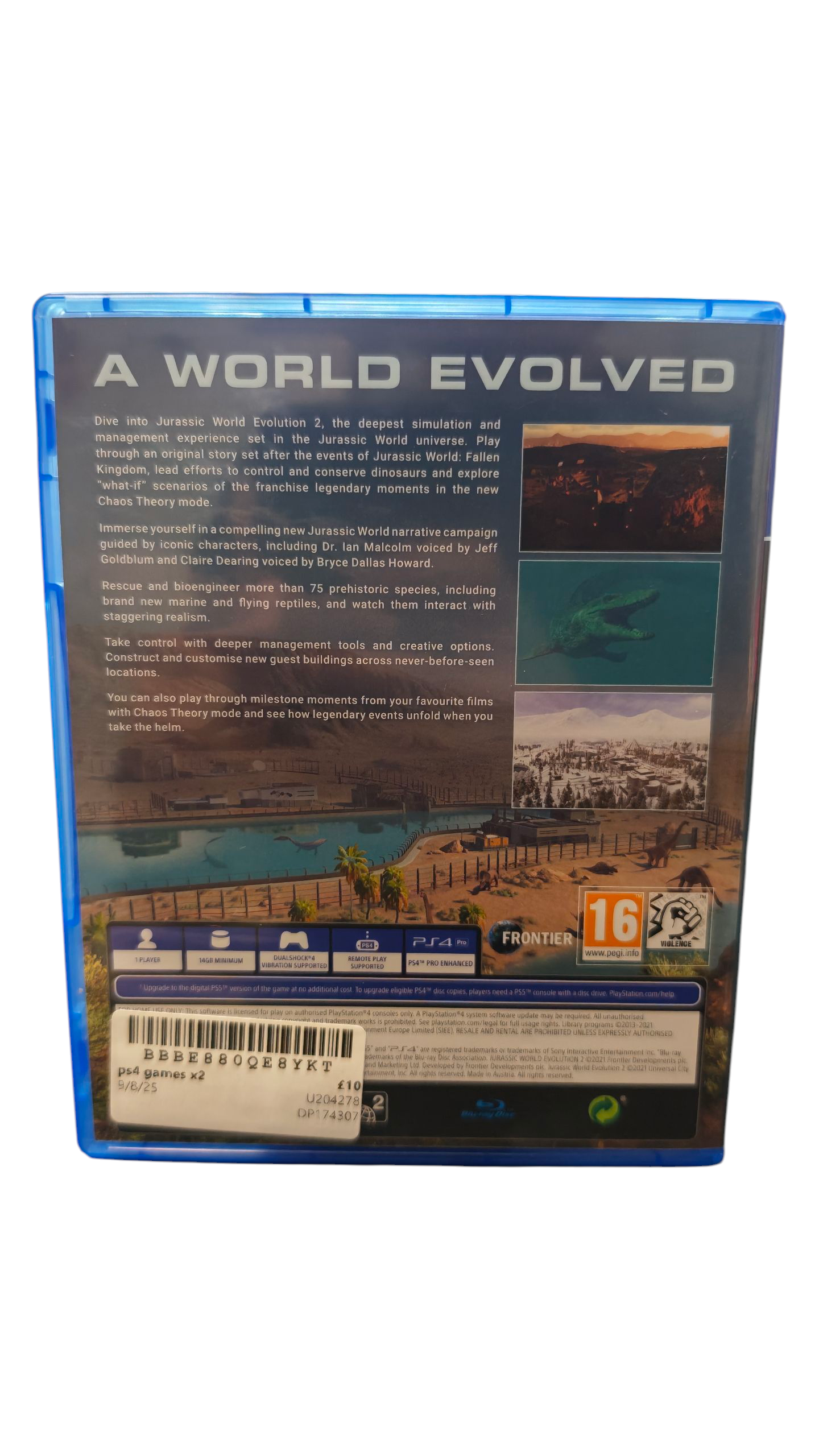 Product photo for Jurassic World Evolution 2 PS4