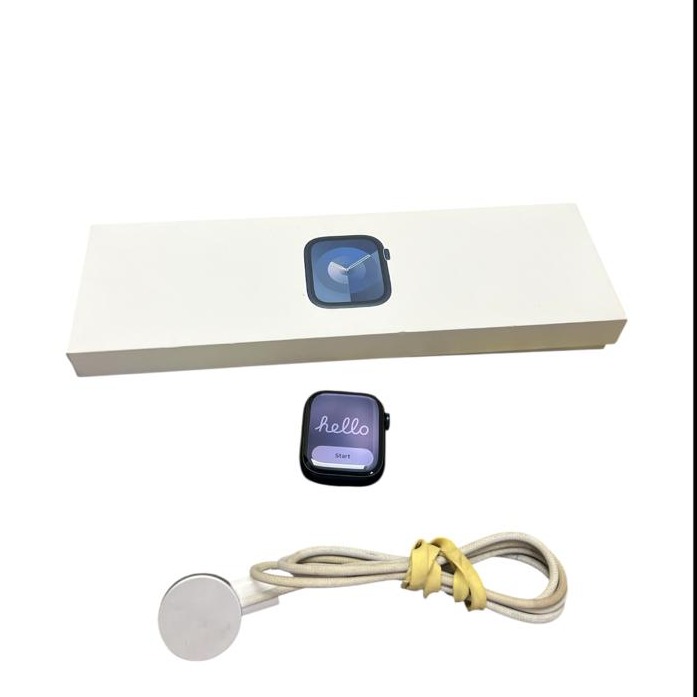 Product photo for Apple Watch Series 9 GPS Aluminum Midnight 41mm 100% Battery WARRANTY