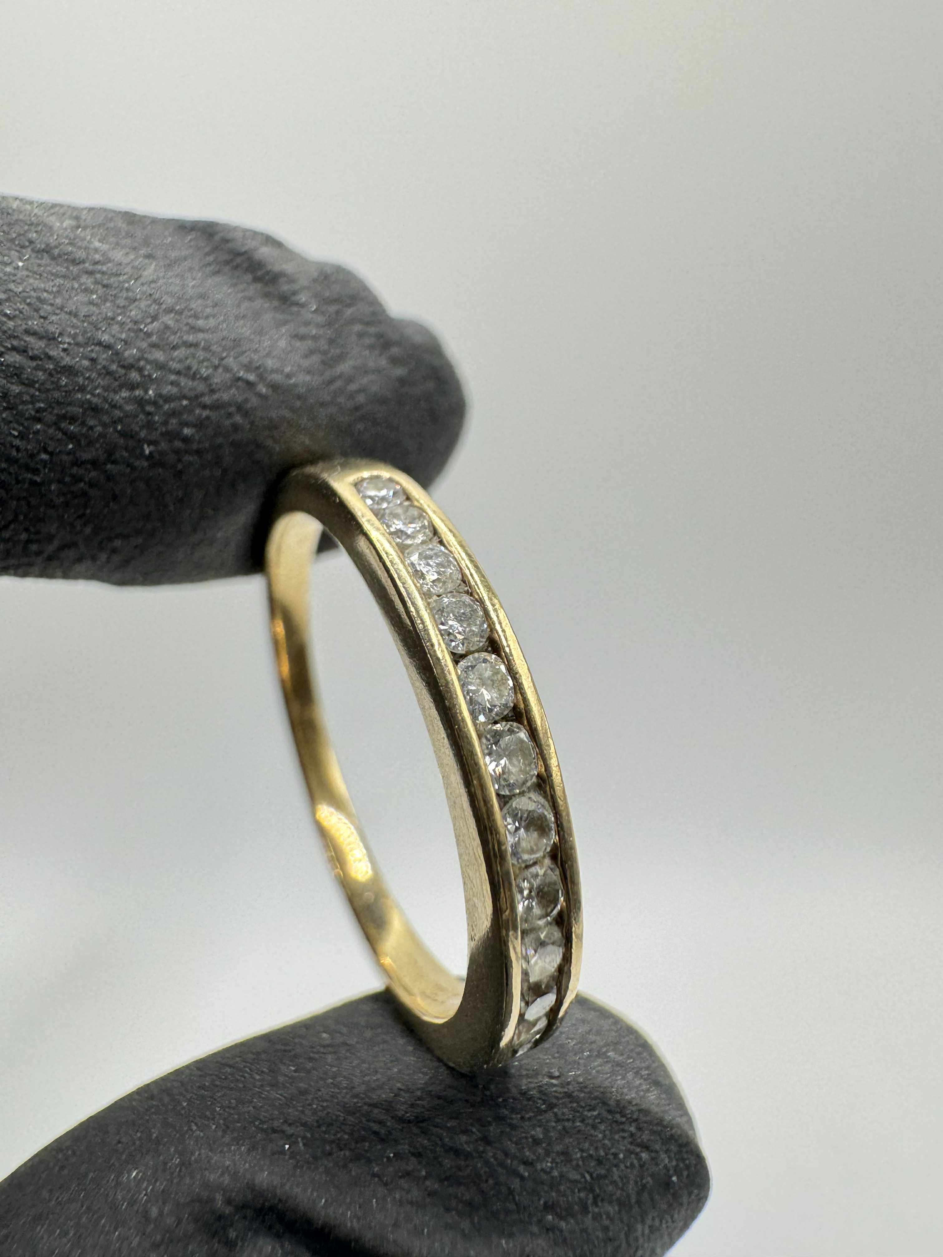 Product photo for 9ct Twelve Diamond Half Eternity Ring