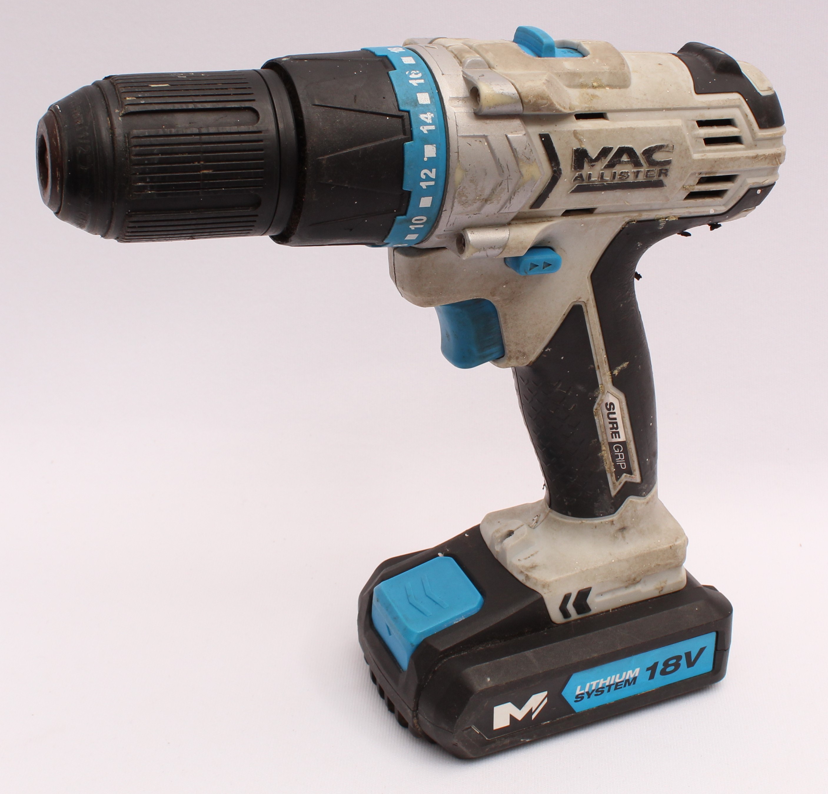 Product photo for Mac Allister Mac Allister 18V MSCD18 Cordless Combi Drill (U)