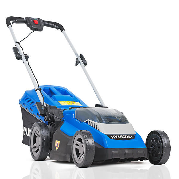 Product photo for Hyundai 1600W Corded Electric Lawnmower with Rear Roller - HYM3800E (NR)