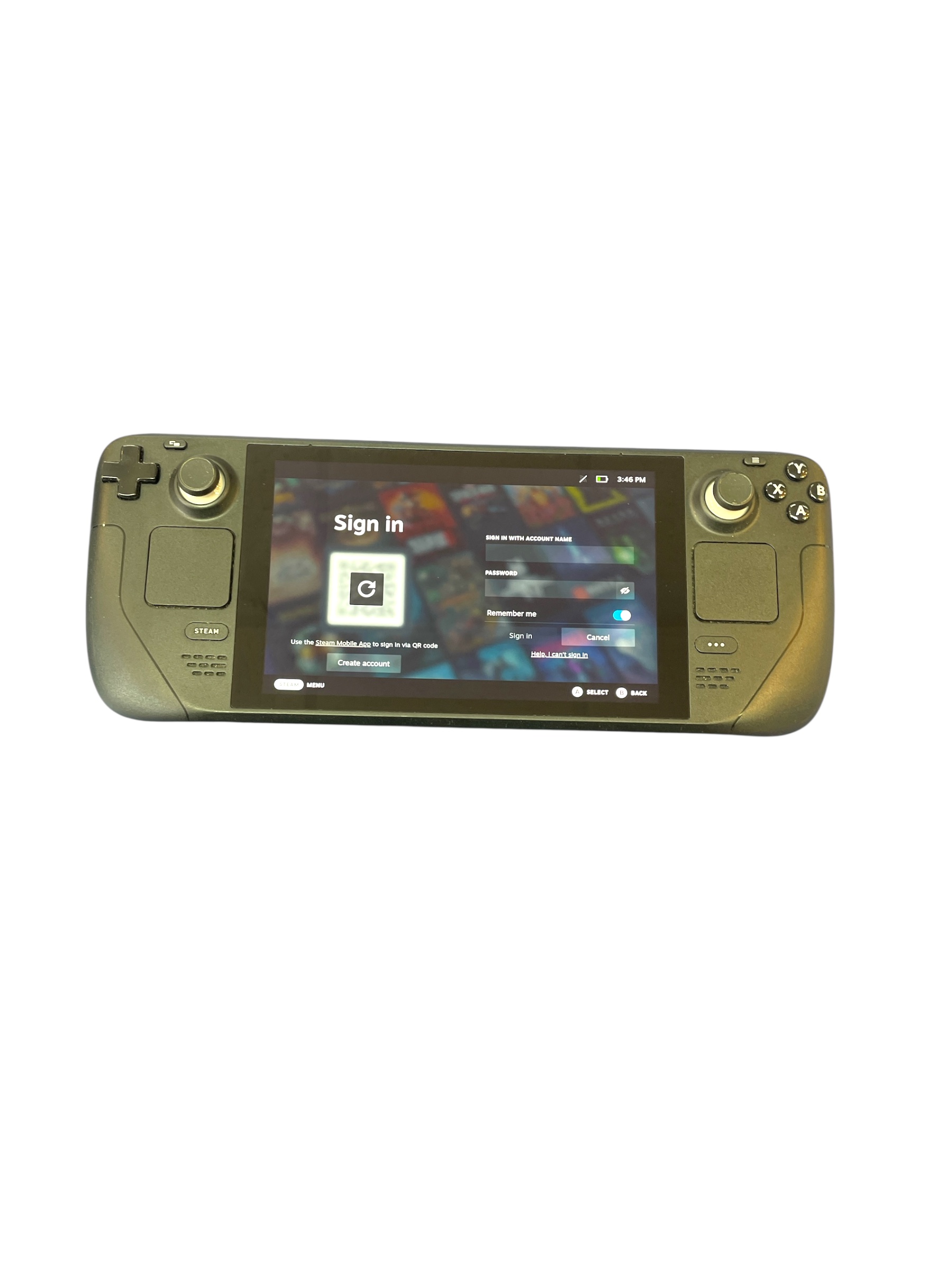 Product photo for Valve Steam Deck 512GB - Black, B