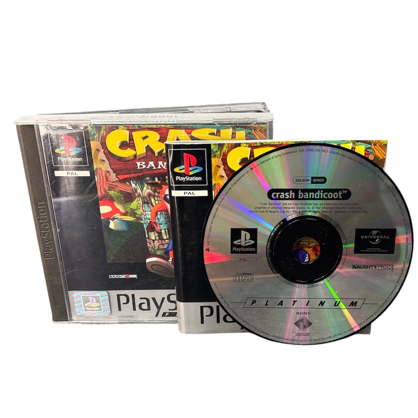 Product photo for Crash Bandicoot, Platinum Ed., w/ Manual, Boxed - PlayStation 1 Game (3)