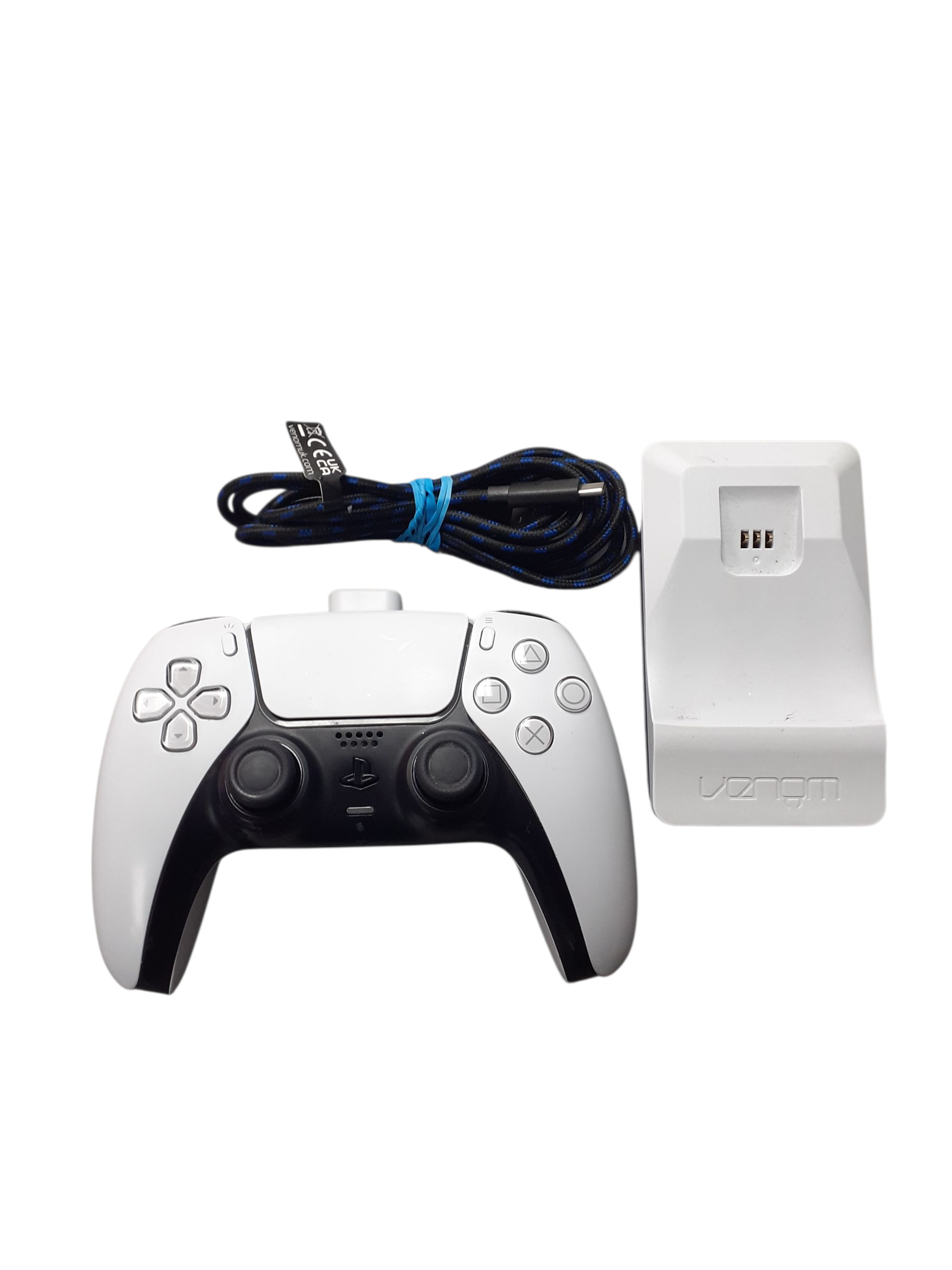 Product photo for PlayStation 5 Controller with Venom Single Charging Docking Station