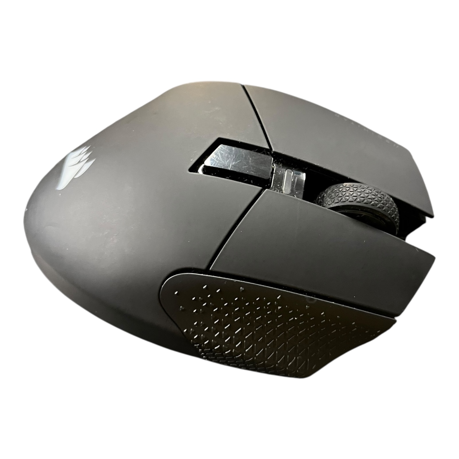 Product photo for Corsair Scimitar RGB Gaming Mouse – 12 Side Buttons Used, Good Condition