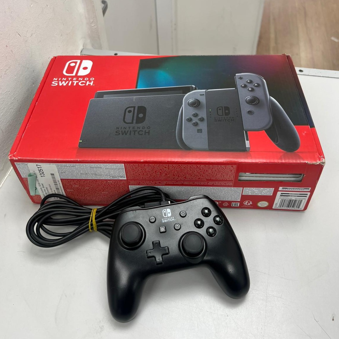 Product photo for Nintendo Switch Grey Boxed with extra controller *Warranty*