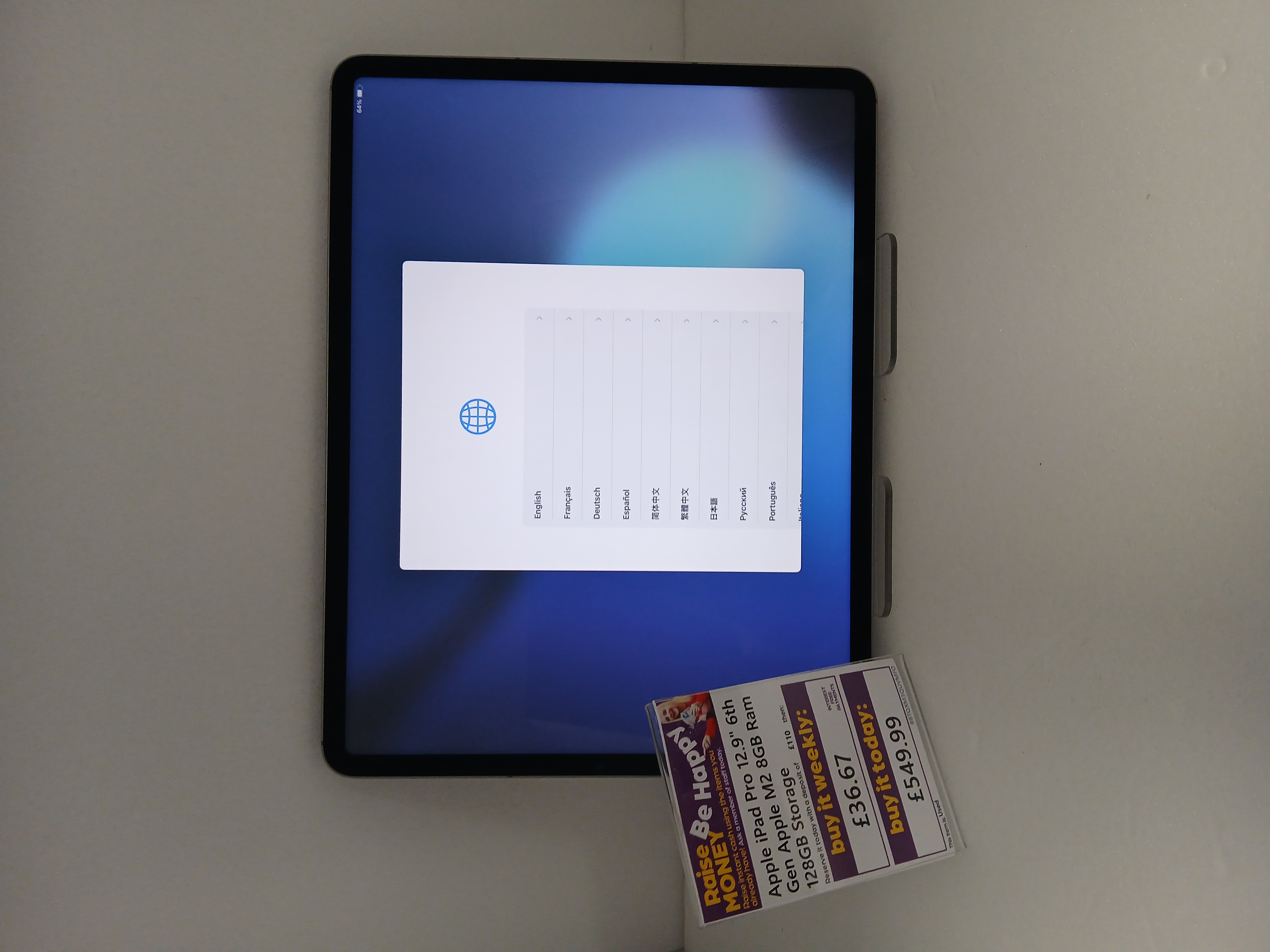 Product photo for Apple iPad Pro 12.9