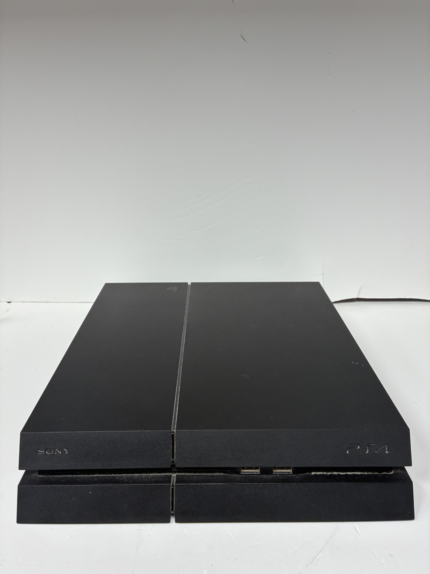 Product photo for Ps4 original 500gb black with wires and controller unboxed