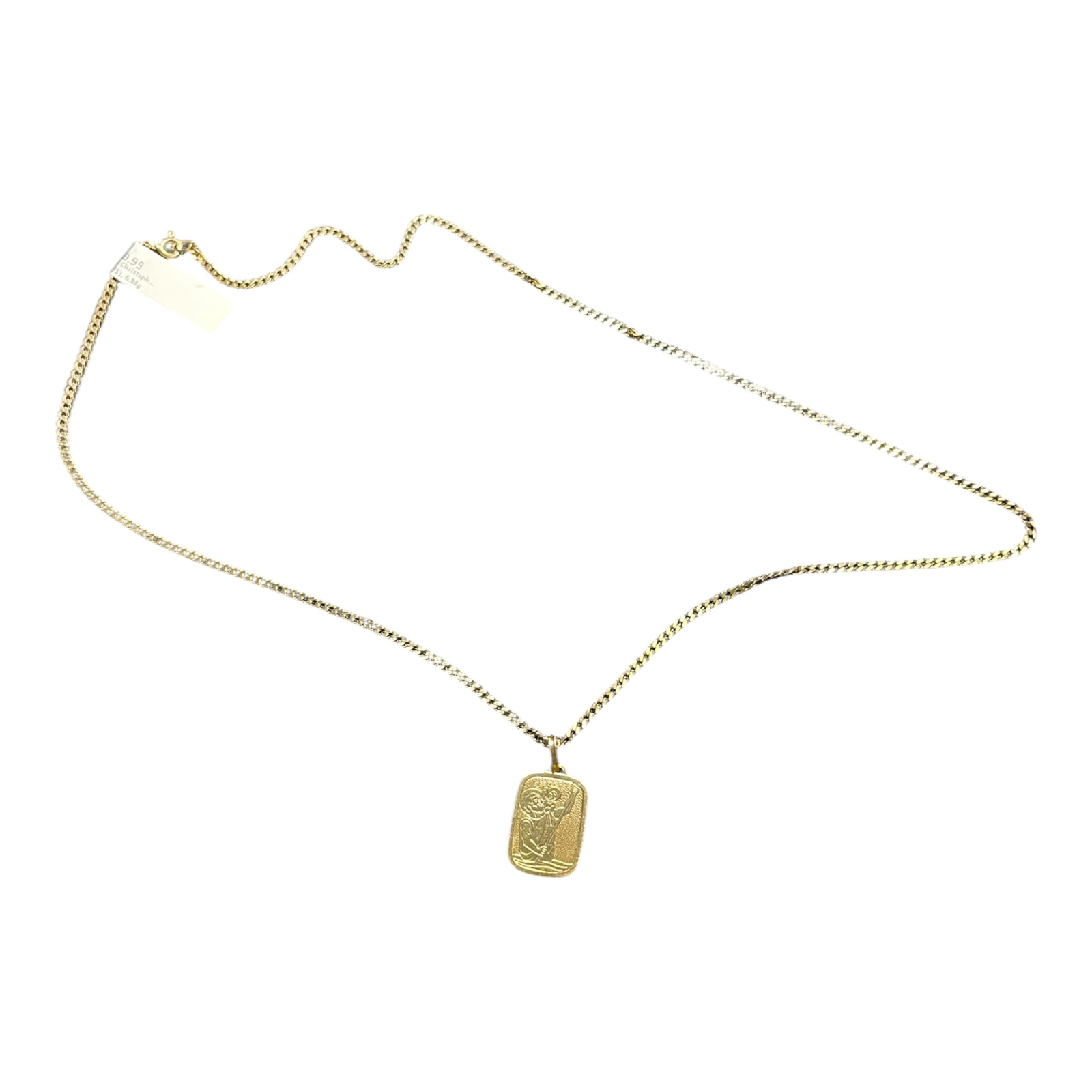 Product photo for 9ct Gold St. Christopher Pendant on 20