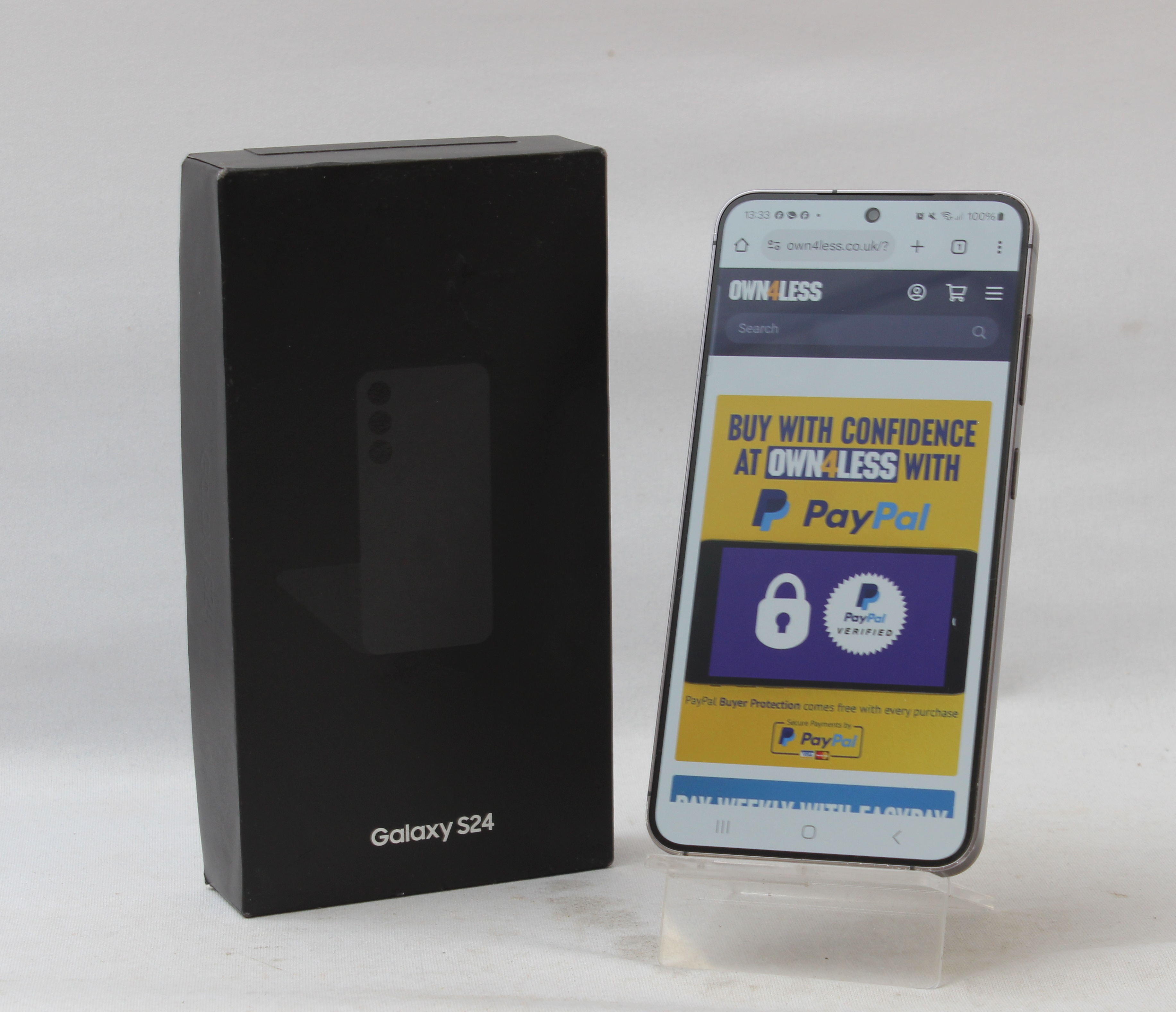 Product photo for Samsung Galaxy S24 128GB Onyx Black Smartphone - Network Unlocked (B)