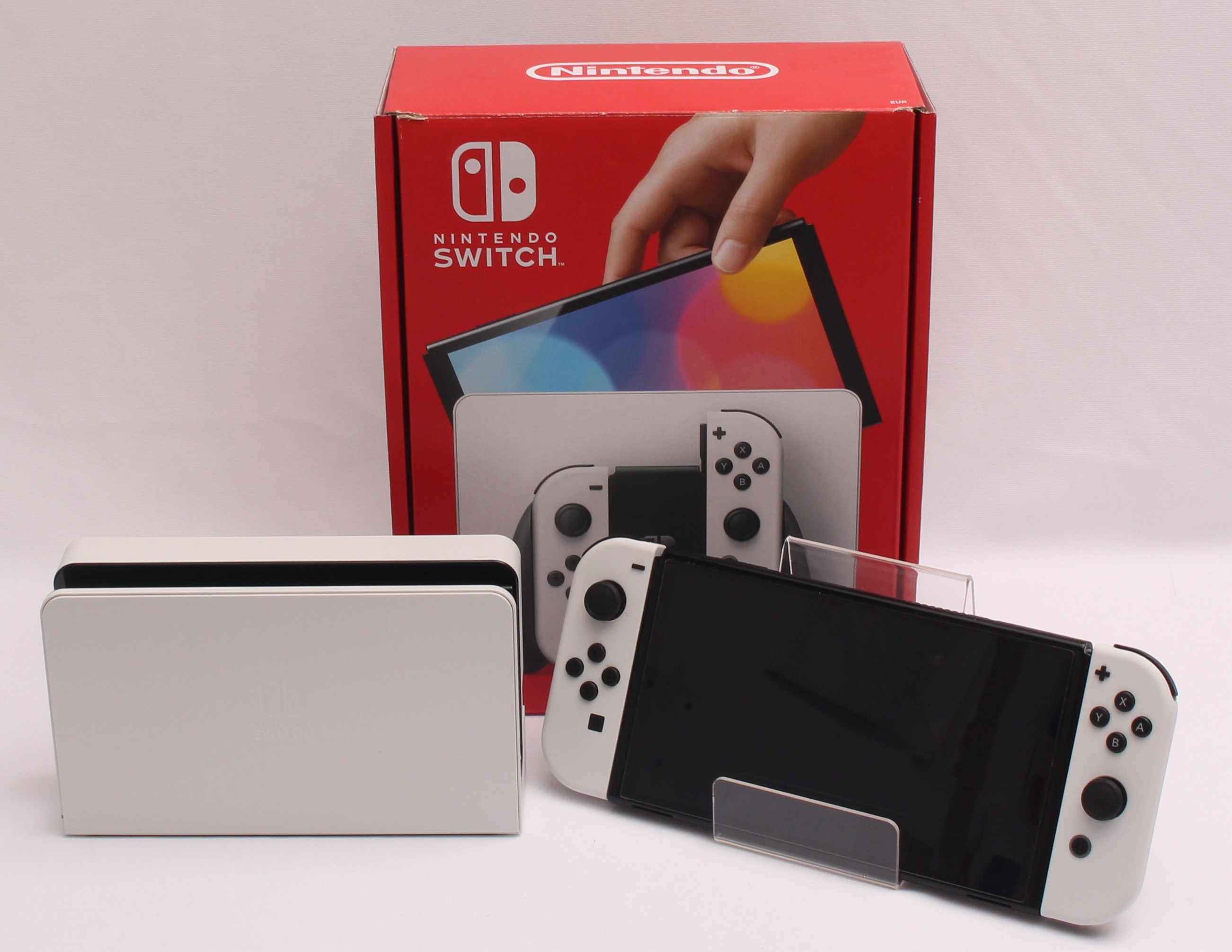 Product photo for Nintendo Switch OLED 64GB White Home Games Console - Boxed (U)
