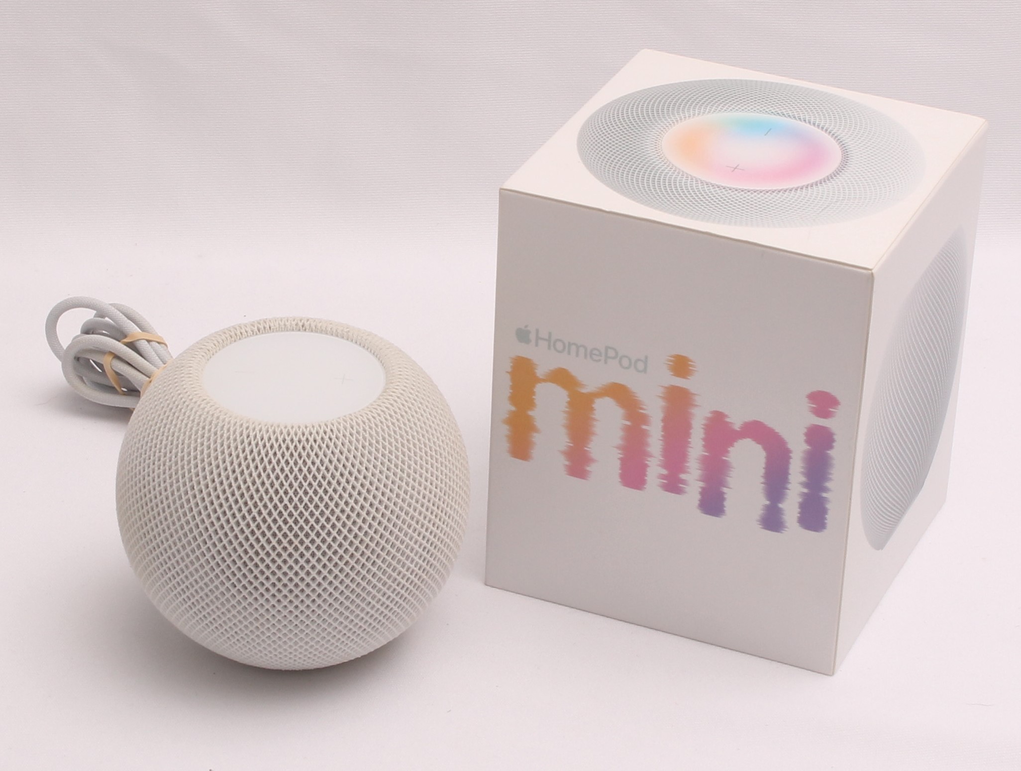 Product photo for Apple HomePod Mini MY5H2B/A Smart Speaker - White (U)