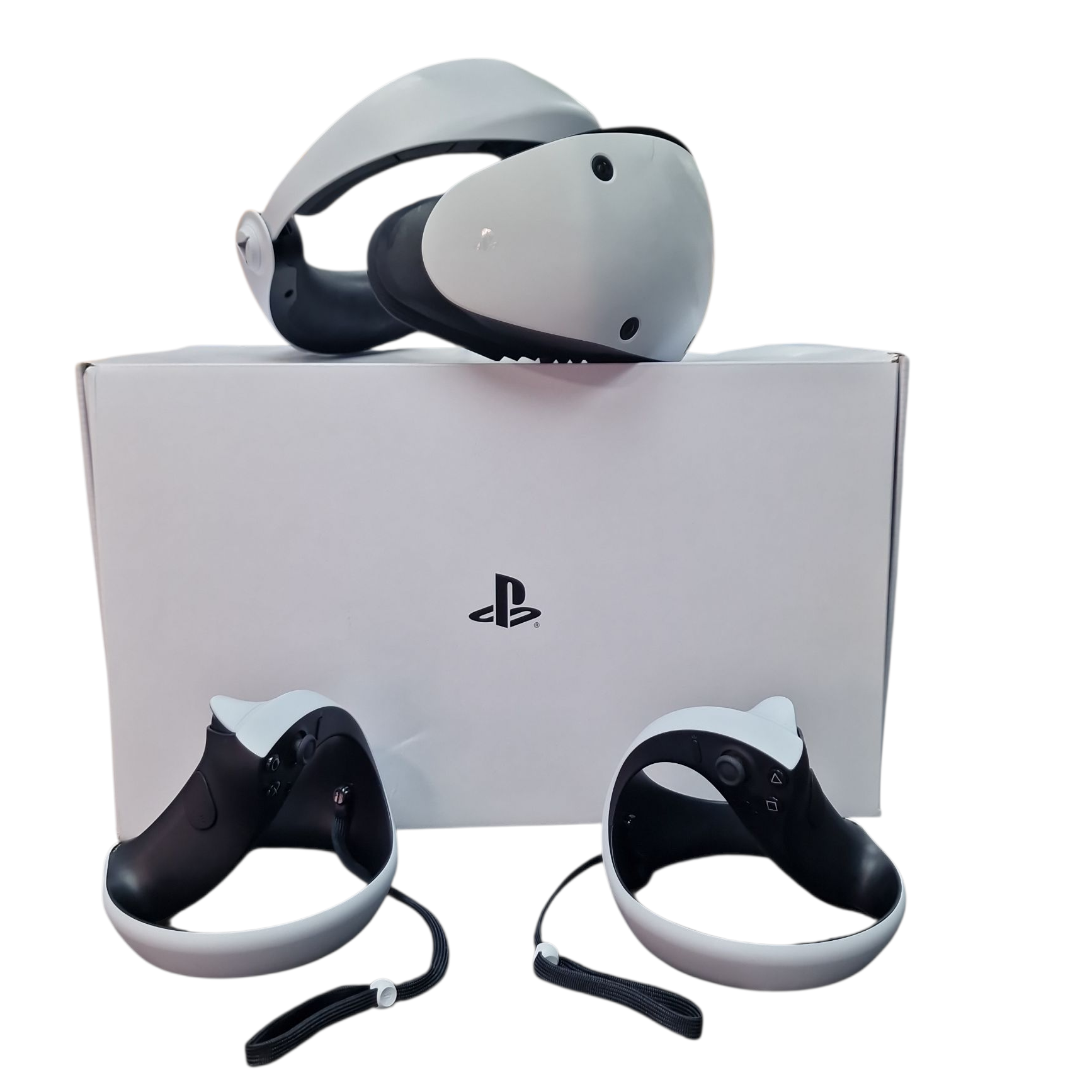 Product photo for PlayStation VR2 Headset w/Sense Controllers (No Game), Unboxed