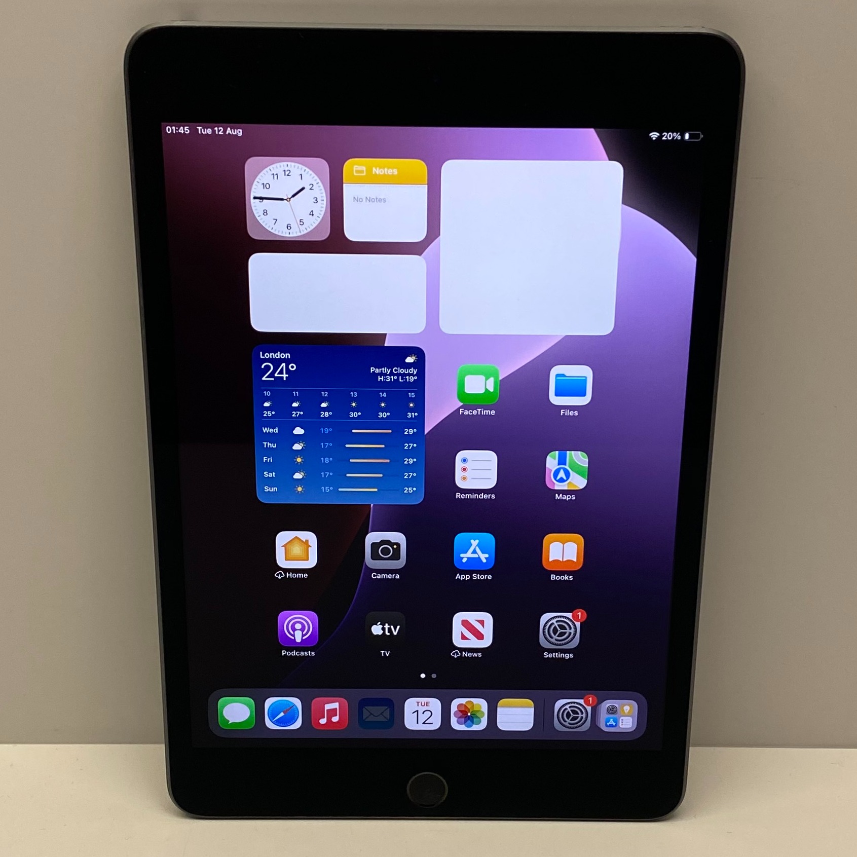 Product photo for Apple iPad Mini 5th Generation Model A2133 64GB WiFi