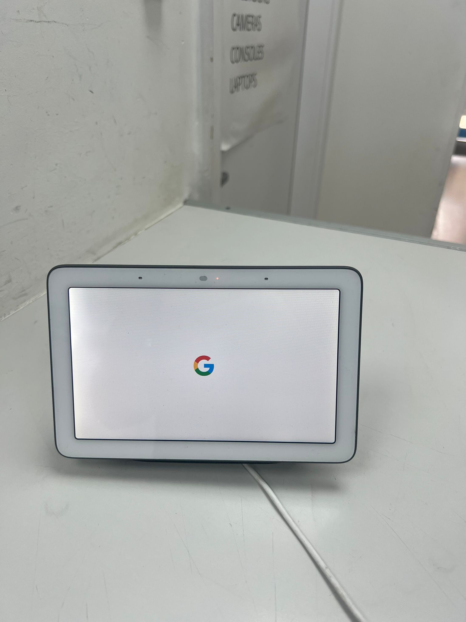 Product photo for Google Nest Hub (2nd Gen) - Chalk White With Official Charger