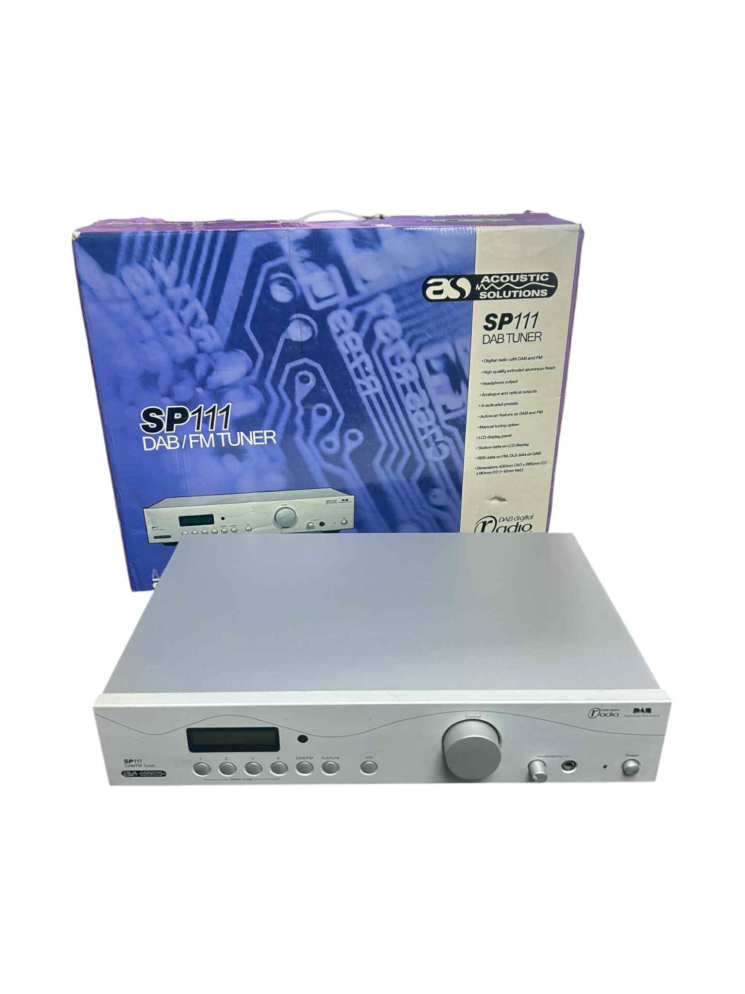 Product photo for Acoustic Solutions SP111 DAB/FM Stereo Radio Tuner Hi-Fi Separate